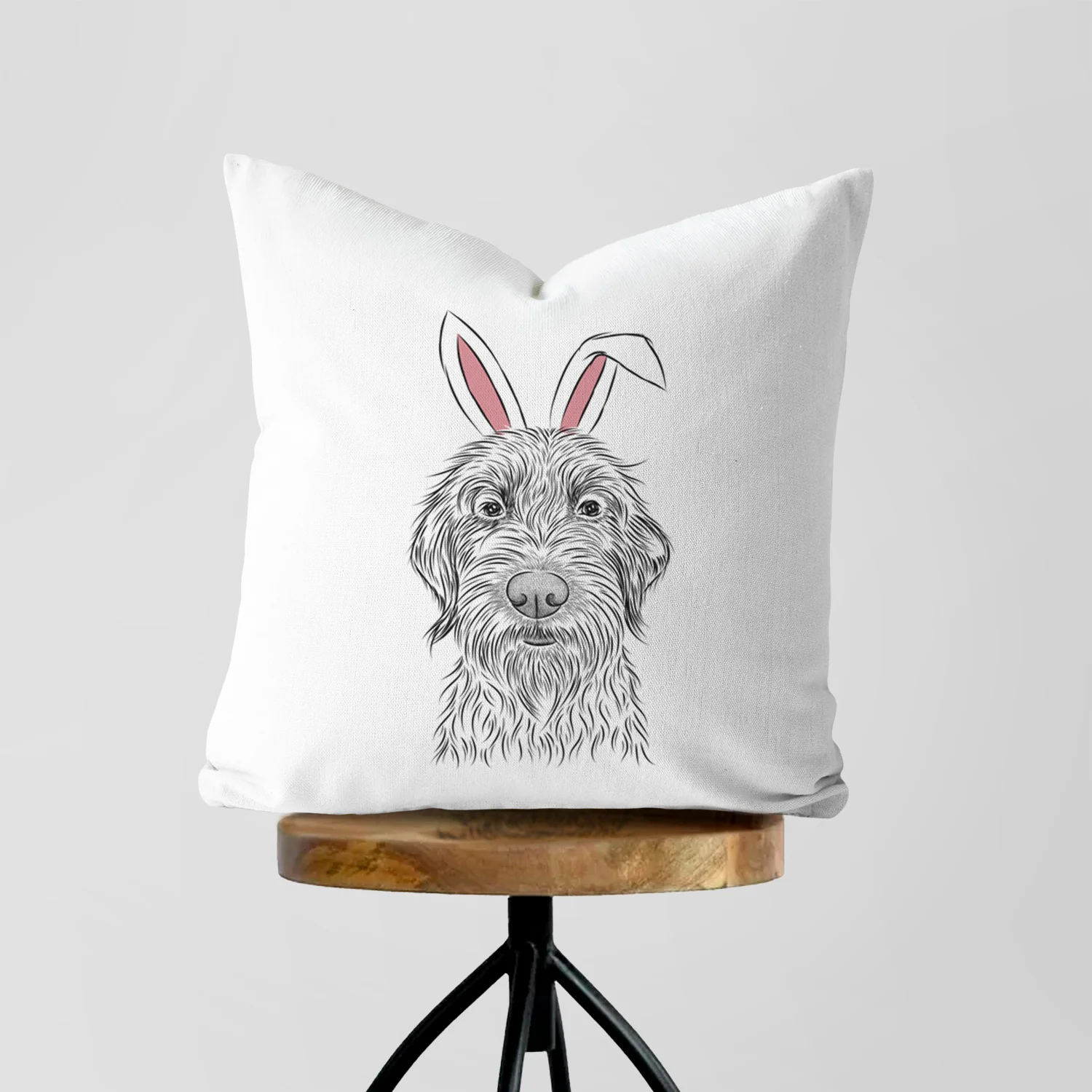 Wilkins the Wirehaired Pointing Griffon - Throw Pillow Cover - Image 5