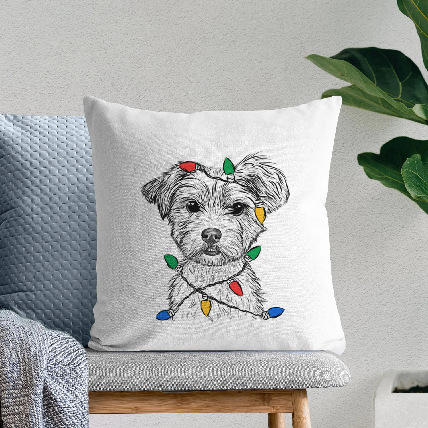 William Mitchell Newman the Yorkshire Terrier - Throw Pillow Cover - Image 9
