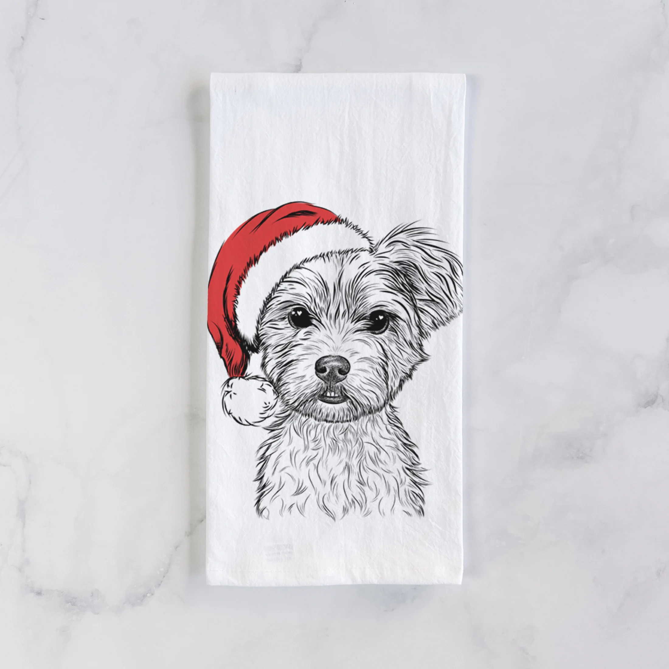 William Mitchell Newman the Yorkshire Terrier Tea Towel - Image 2
