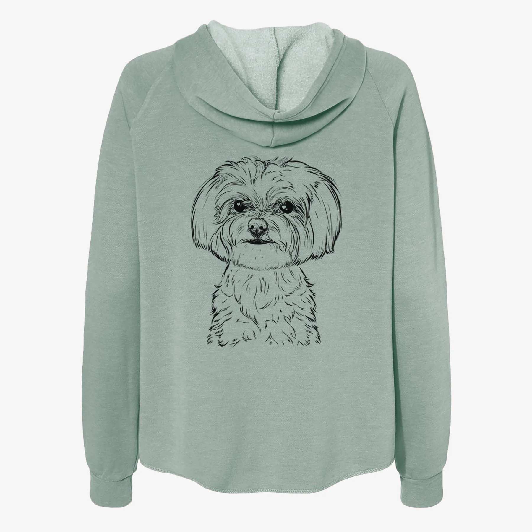 Willow the Maltese - Women's Cali Wave Zip-Up Sweatshirt - Image 4
