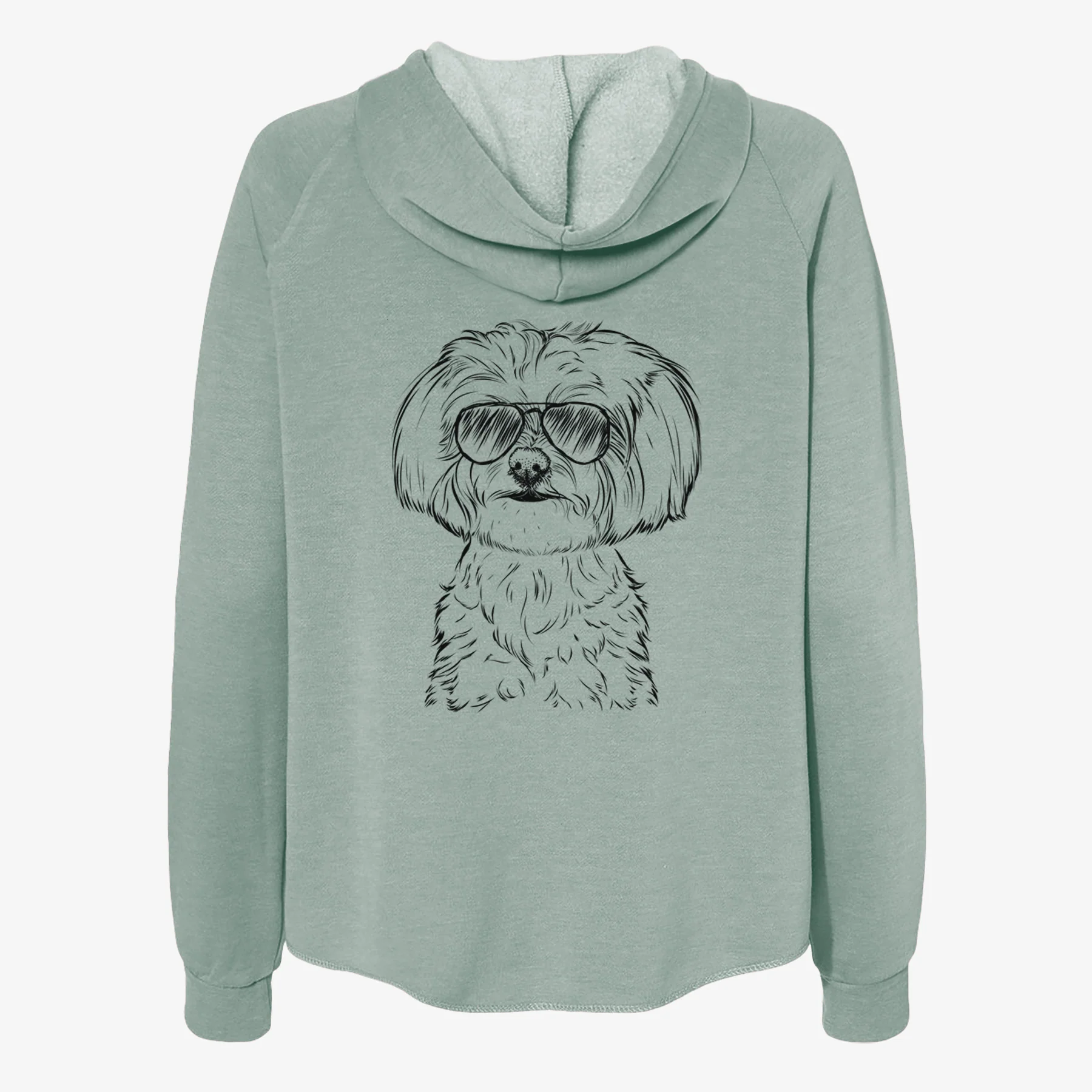 Willow the Maltese - Women's Cali Wave Zip-Up Sweatshirt - Image 7