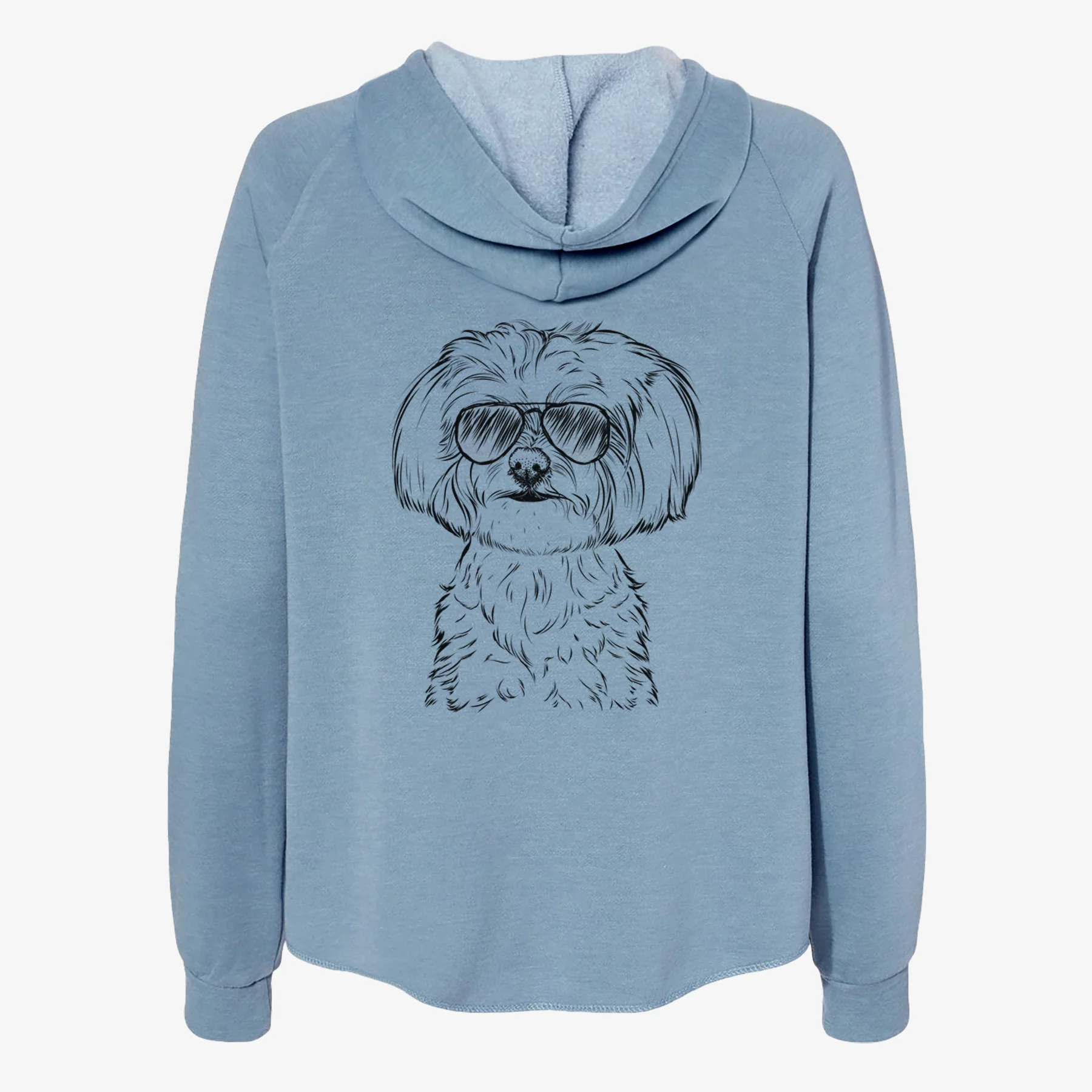 Willow the Maltese - Women's Cali Wave Zip-Up Sweatshirt - Image 9