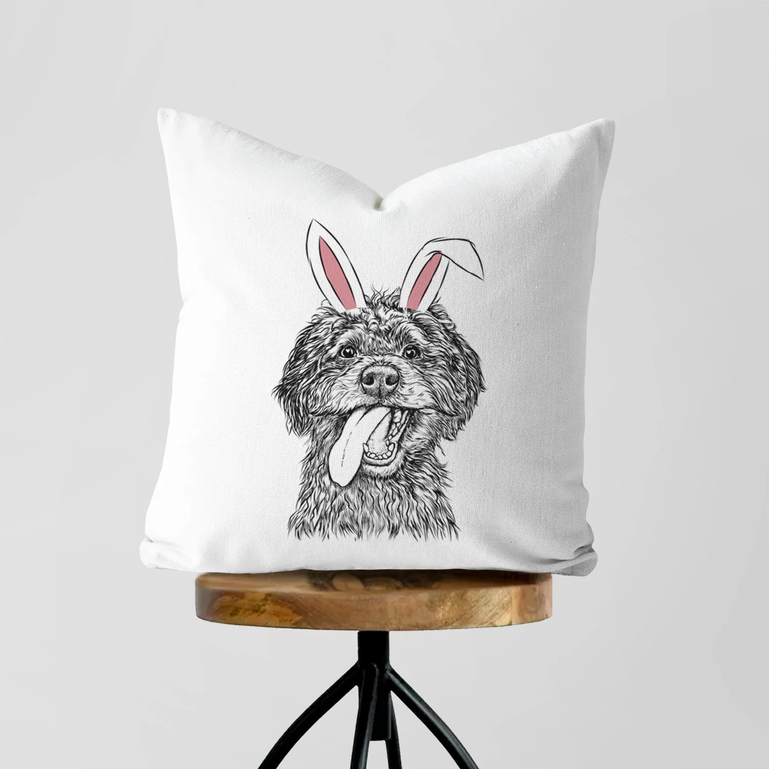 Winnie the Mini Aussiedoodle - Throw Pillow Cover - Image 5