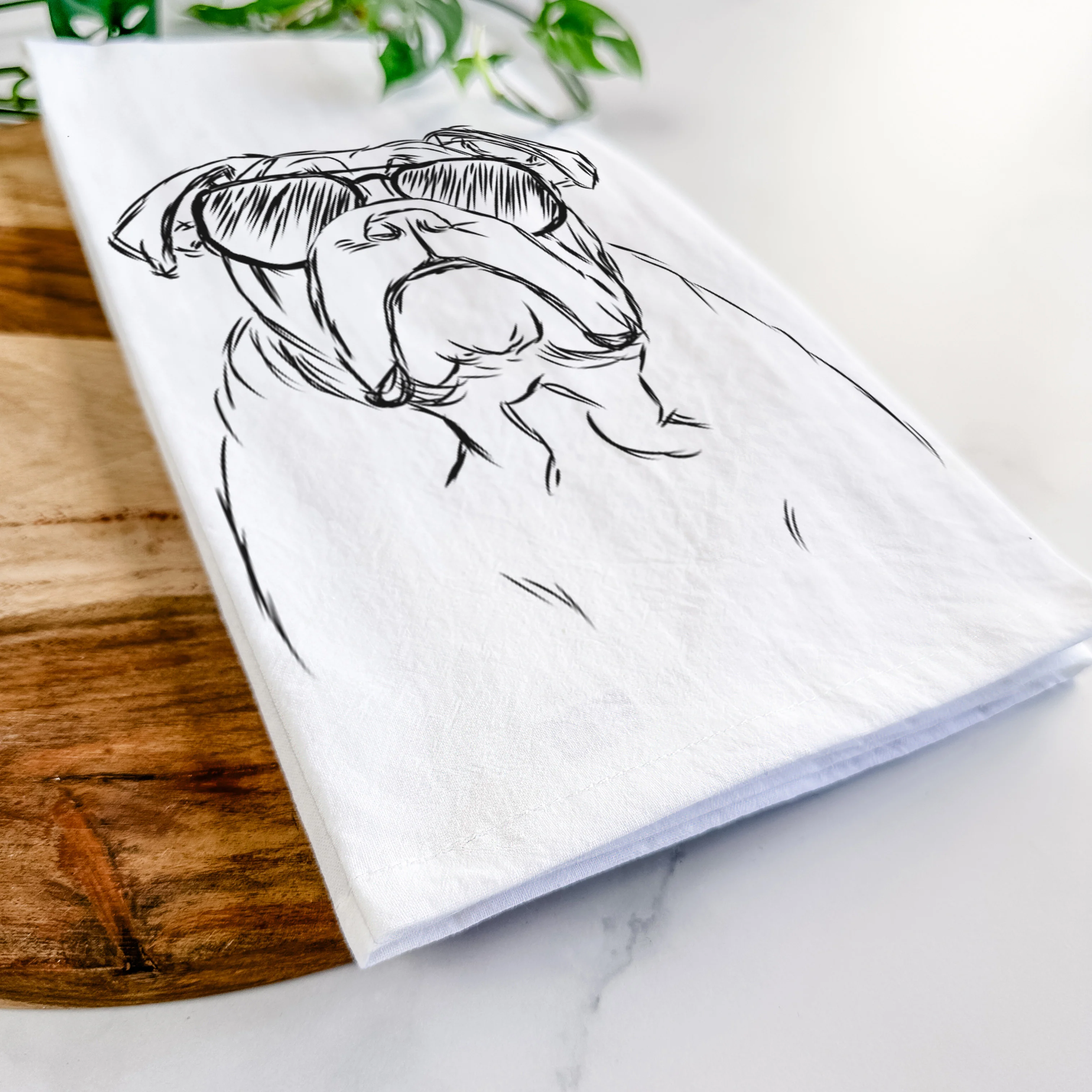 Winston the English Bulldog Tea Towel - Image 6