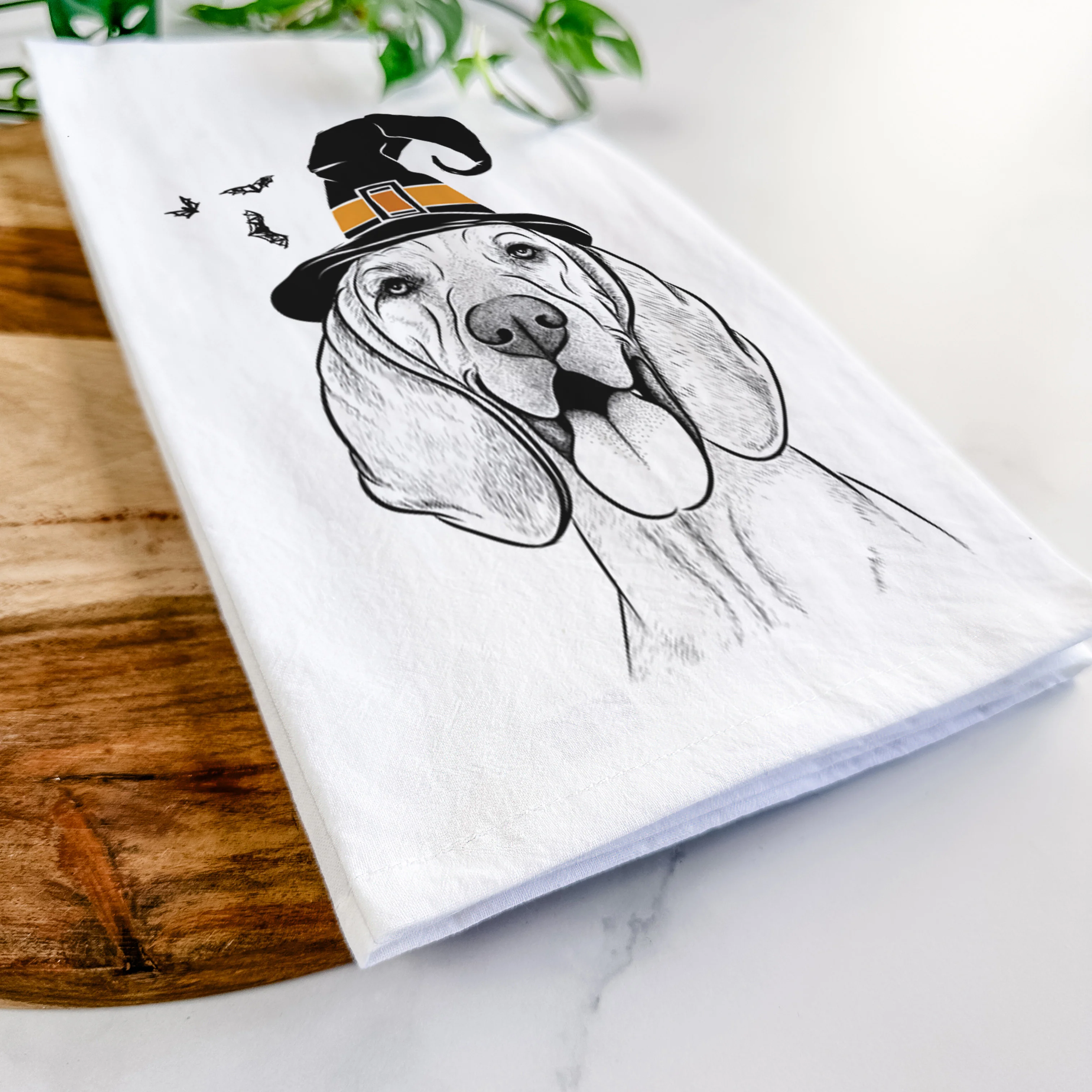 Winston the Redbone Coonhound Tea Towel - Image 8