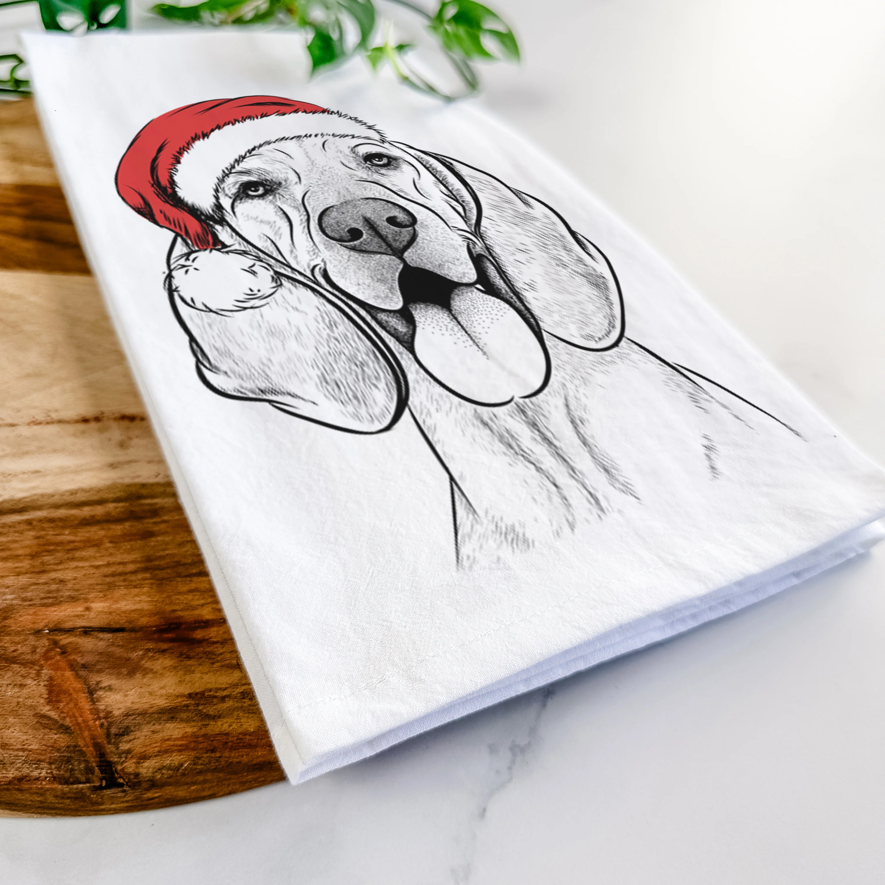 Winston the Redbone Coonhound Tea Towel - Image 9