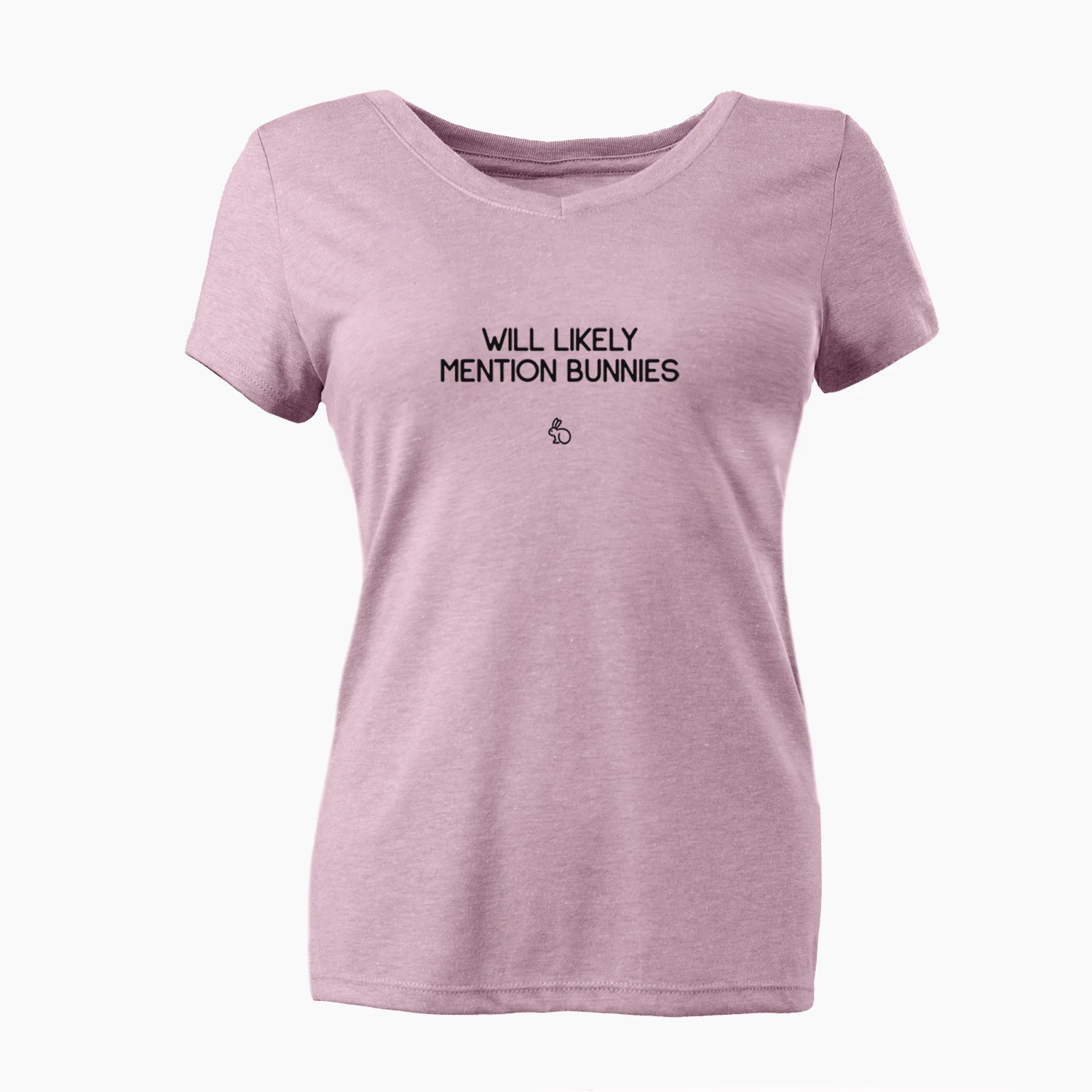 Will Likely Mention Bunnies - Women's Perfect V-neck Shirt - Image 3