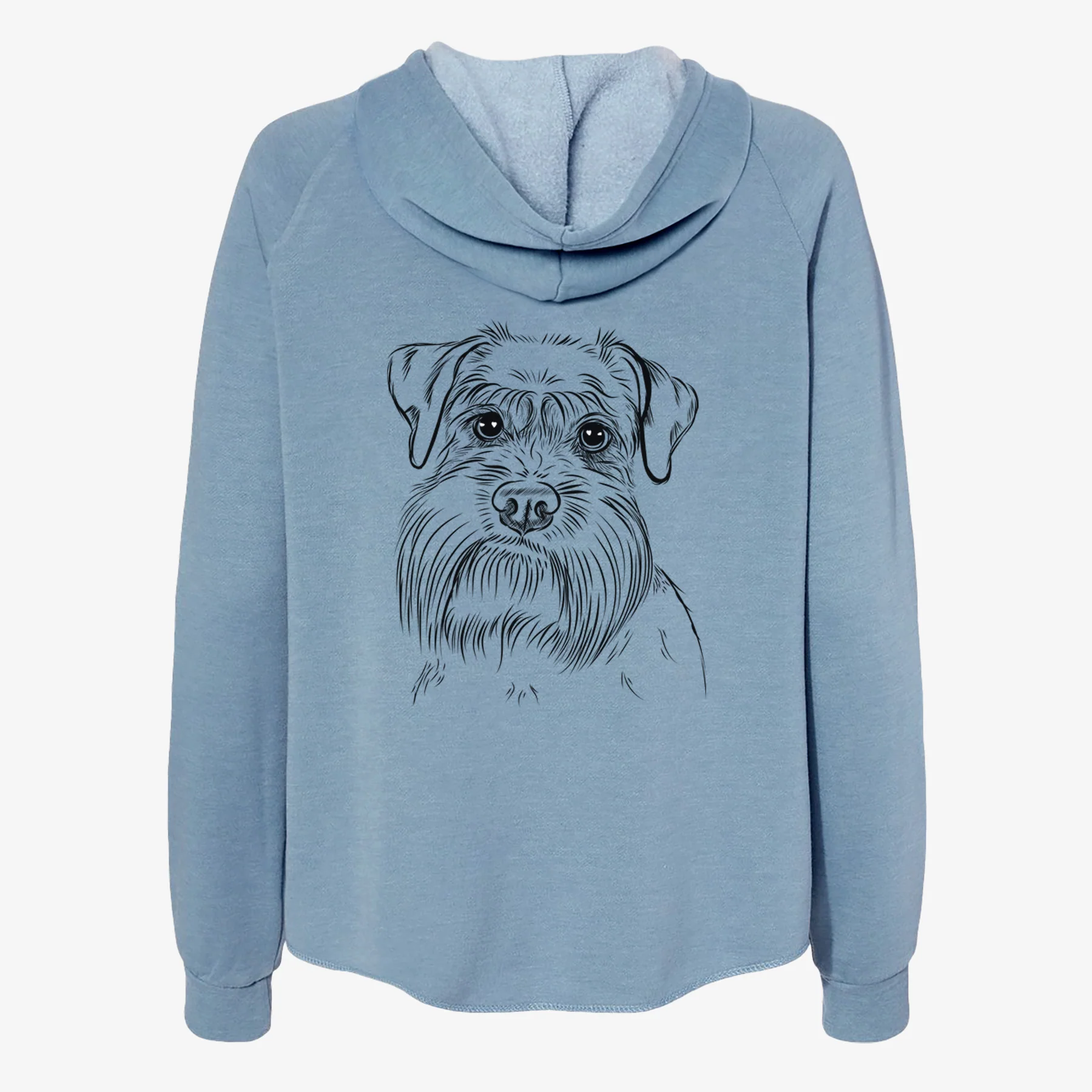 Wrigley the Schnauzer - Women's Cali Wave Zip-Up Sweatshirt - Image 6