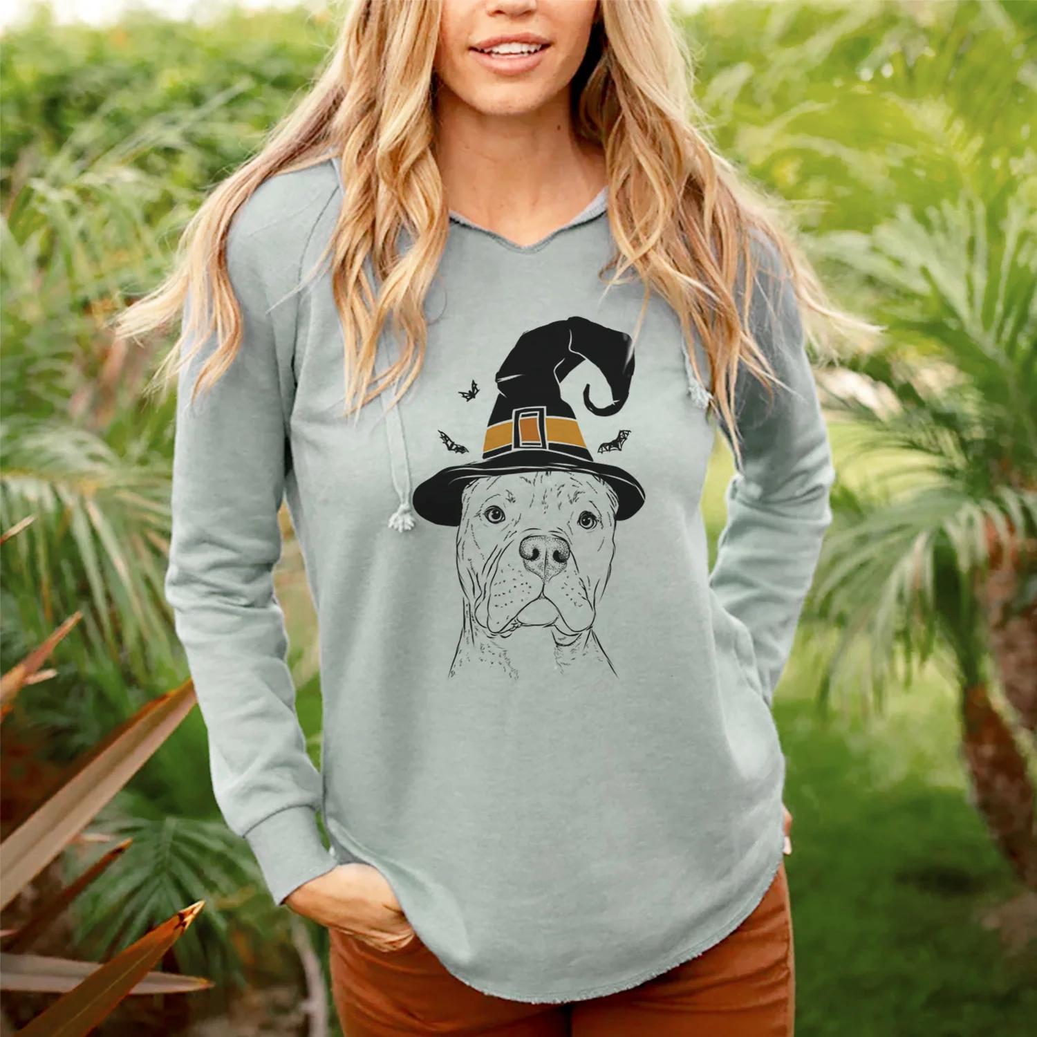 Witch Bam Bam the Pitbull - Cali Wave Hooded Sweatshirt - Image 3