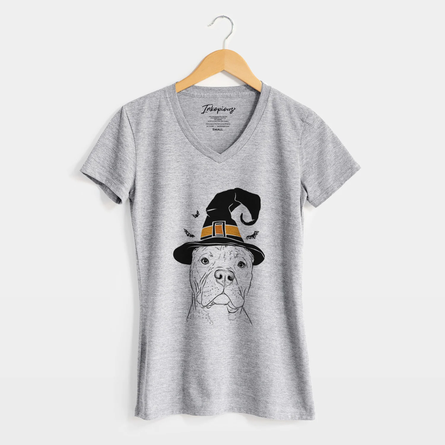 Witch Bam Bam the Pitbull - Women's Perfect V-neck Shirt - Image 8