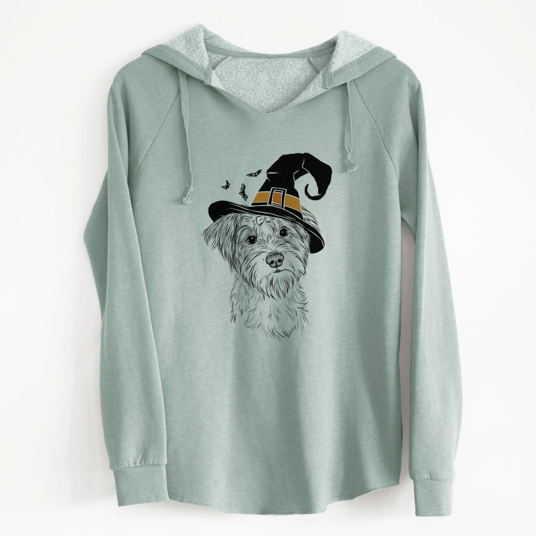Witch Birdee the Schnauzer Mix - Cali Wave Hooded Sweatshirt - Image 7