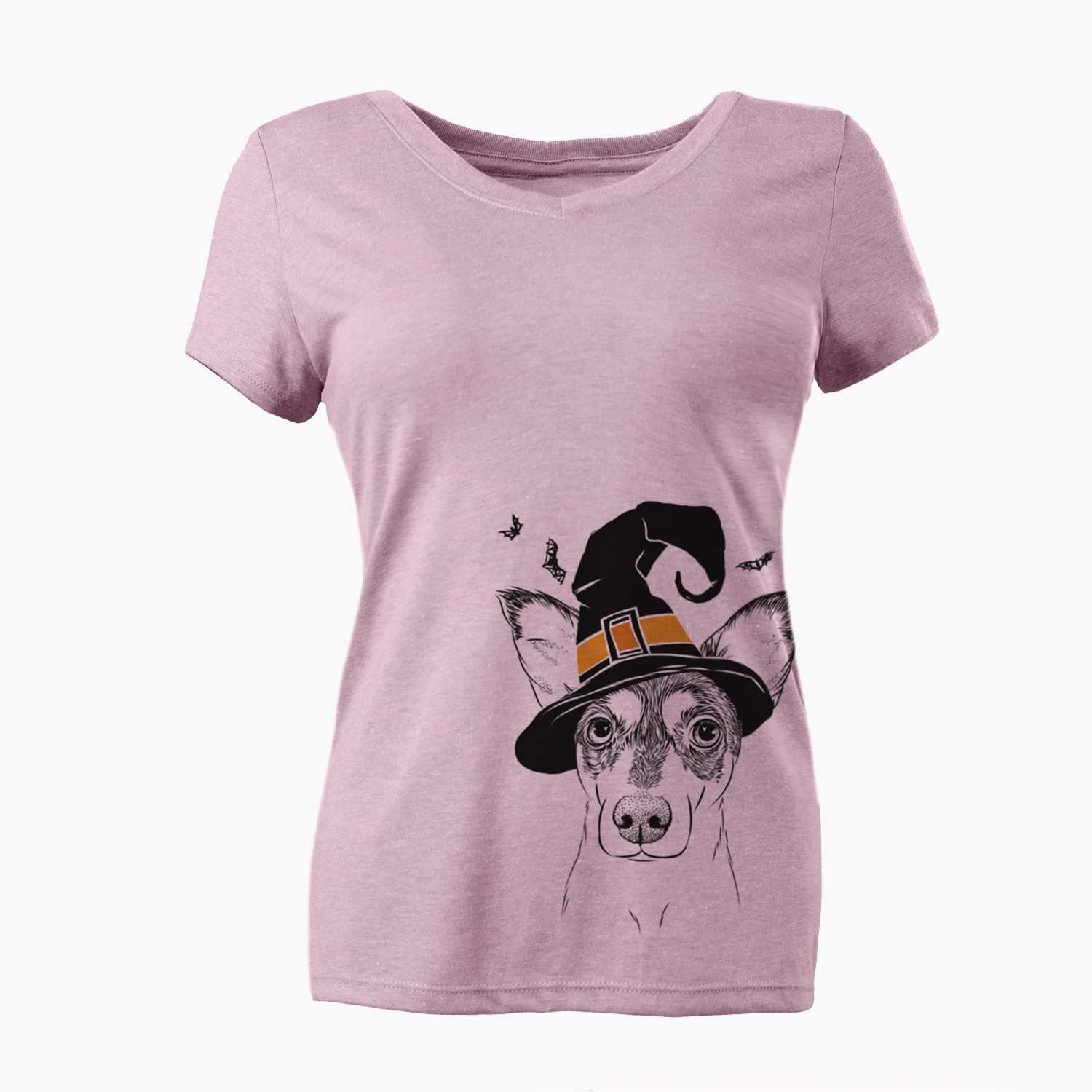 Witch Chloe the Doxie Mix - Women's Perfect V-neck Shirt - Image 2