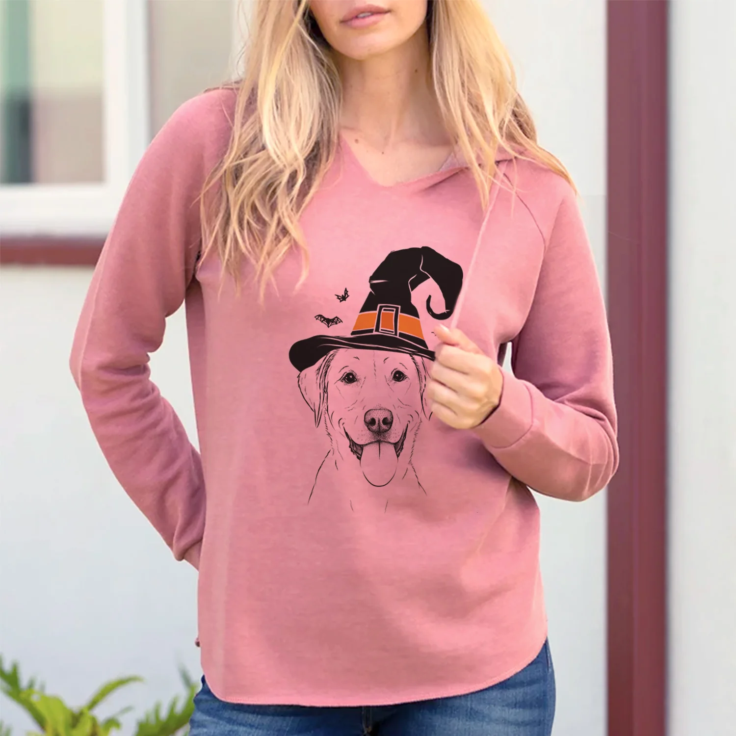 Witch Daisy the Labrador Retriever - Cali Wave Hooded Sweatshirt - Image 2