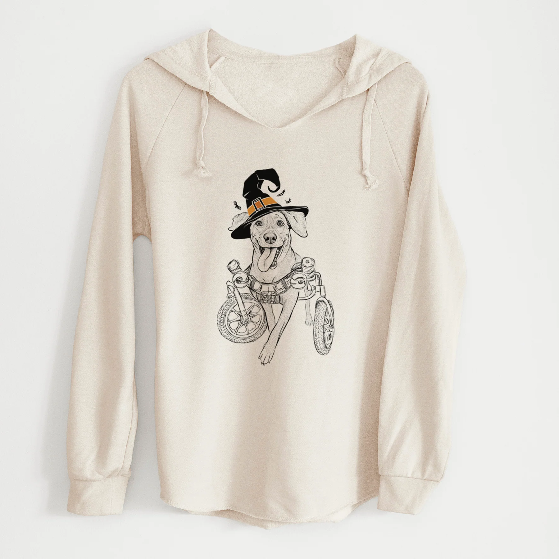 Witch Hannah the Pitbull Mix - Cali Wave Hooded Sweatshirt