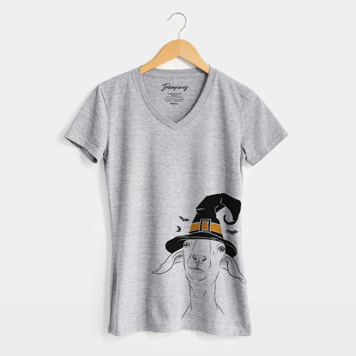Witch Kara Dune the Spanish Boer Goat - Women's Perfect V-neck Shirt - Image 4