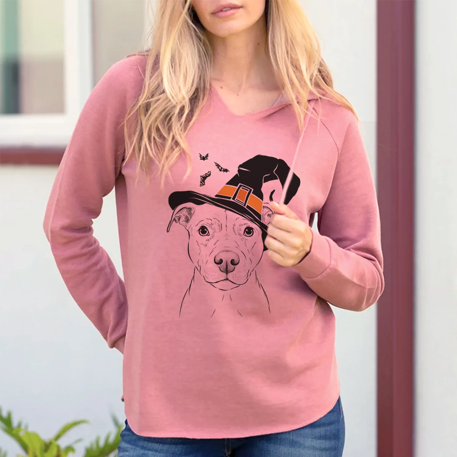 Witch Khaleesi the Pitbull - Cali Wave Hooded Sweatshirt - Image 2