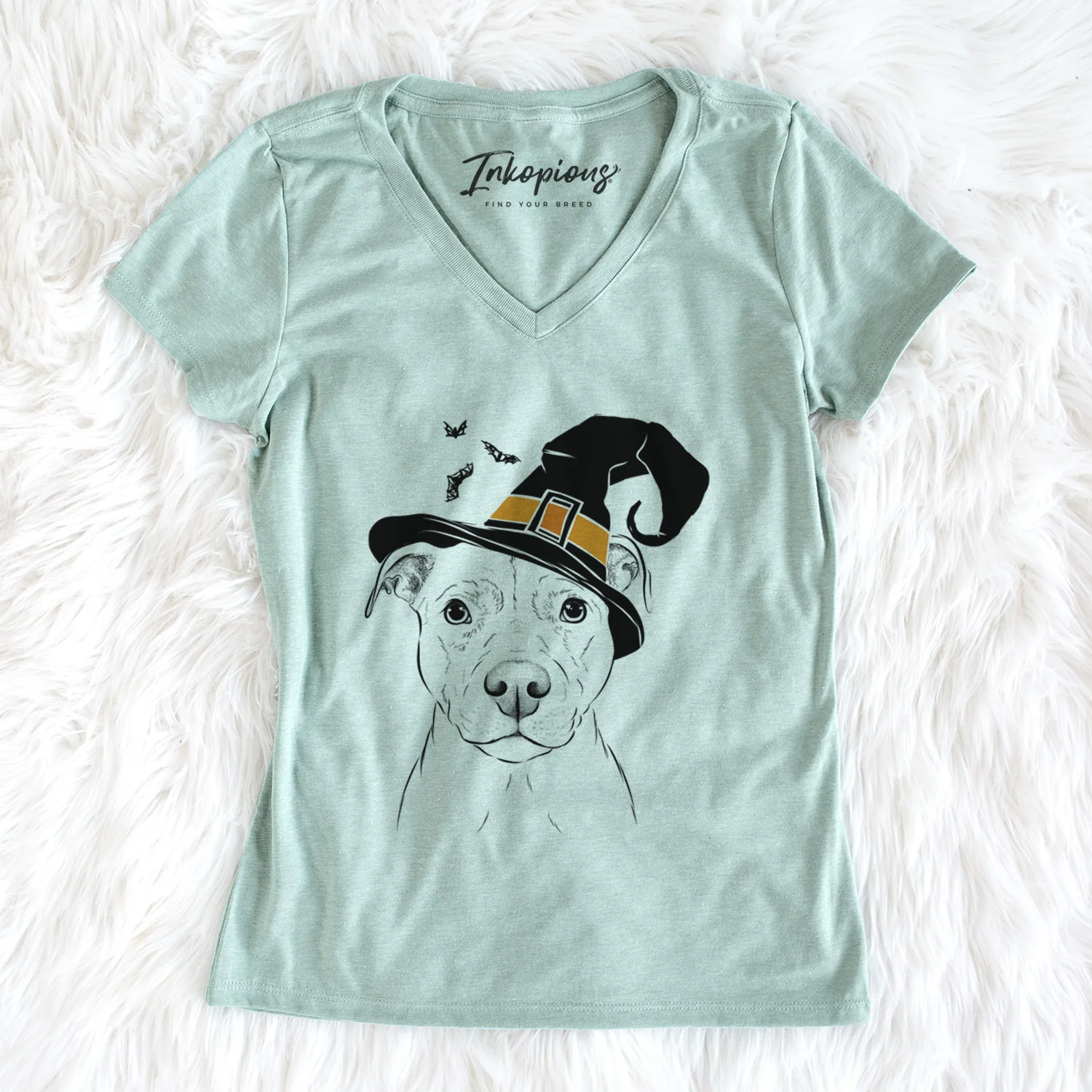 Witch Khaleesi the Pitbull - Women's Perfect V-neck Shirt - Image 5