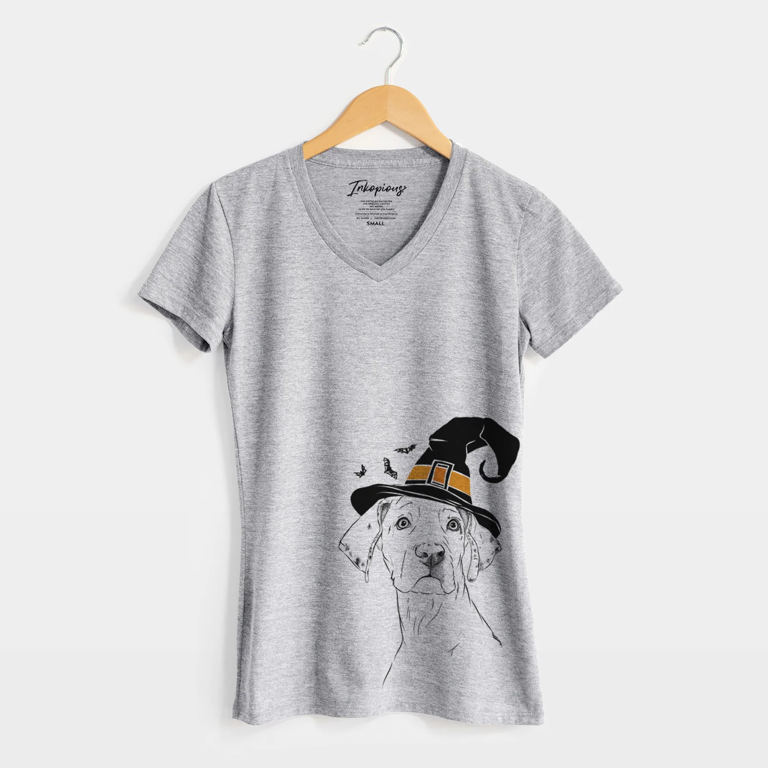 Witch Lumen the Special Needs Great Dane - Women's Perfect V-neck Shirt - Image 4