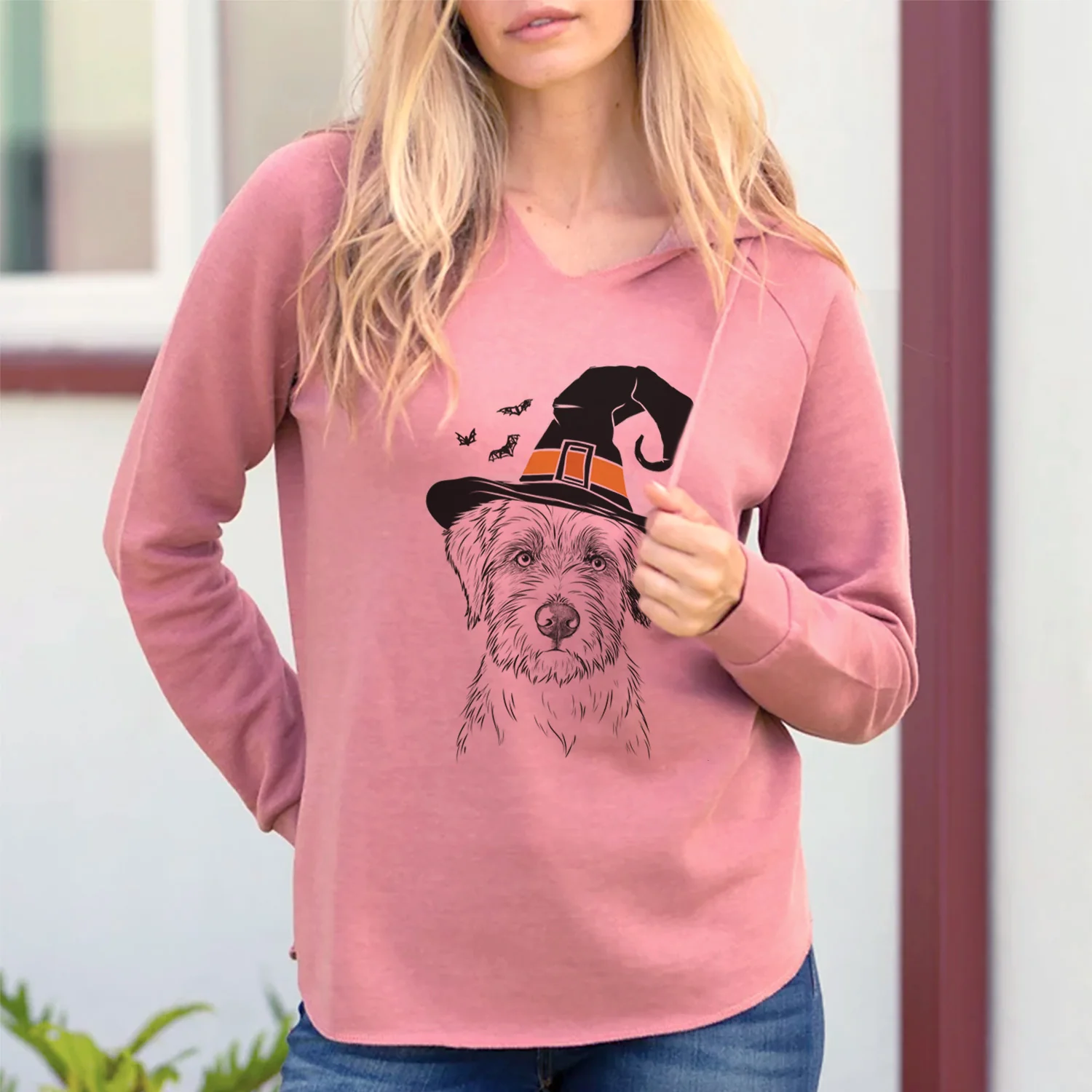 Witch Marek the Bernedoodle - Cali Wave Hooded Sweatshirt - Image 2