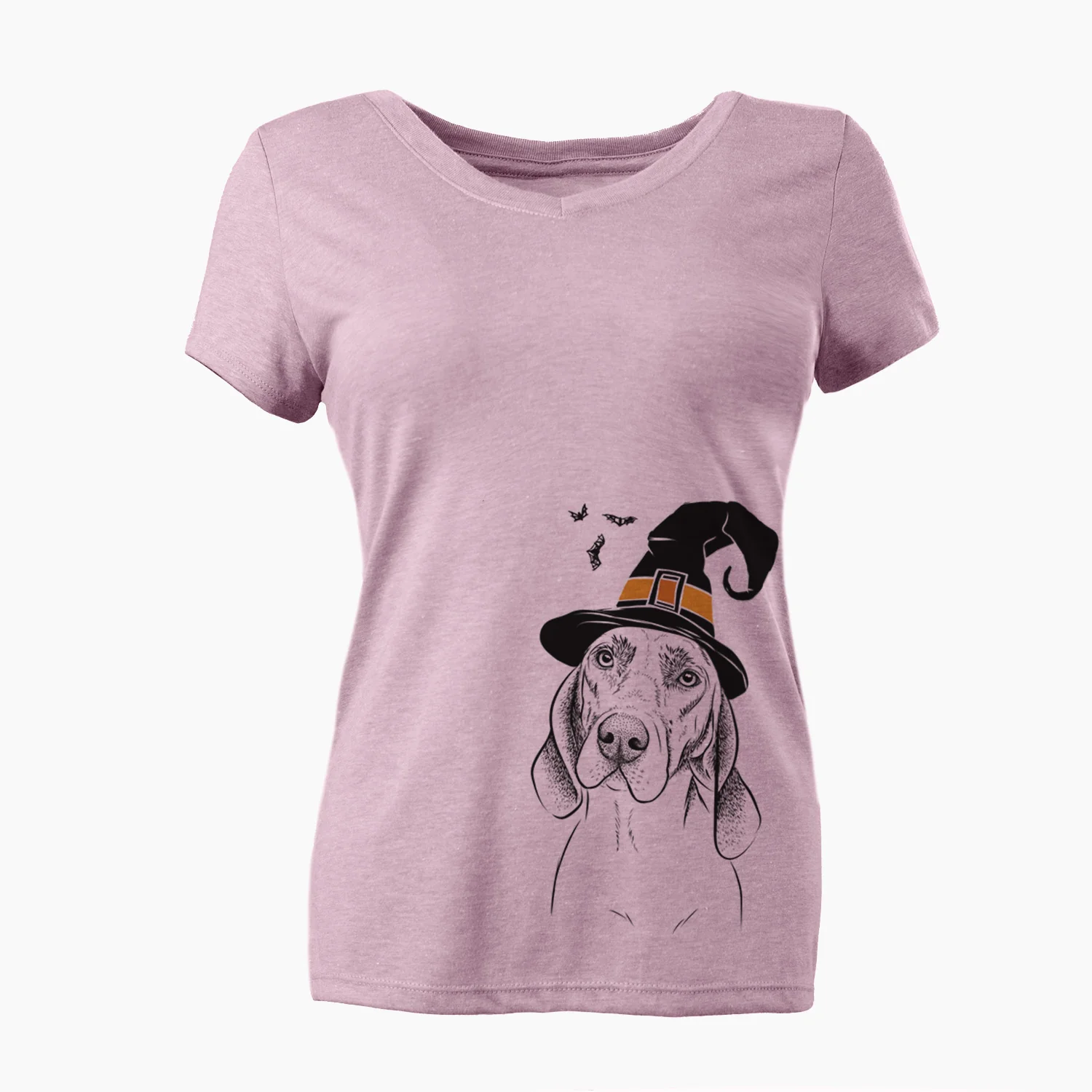 Witch Norman the Plott Hound - Women's Perfect V-neck Shirt - Image 2