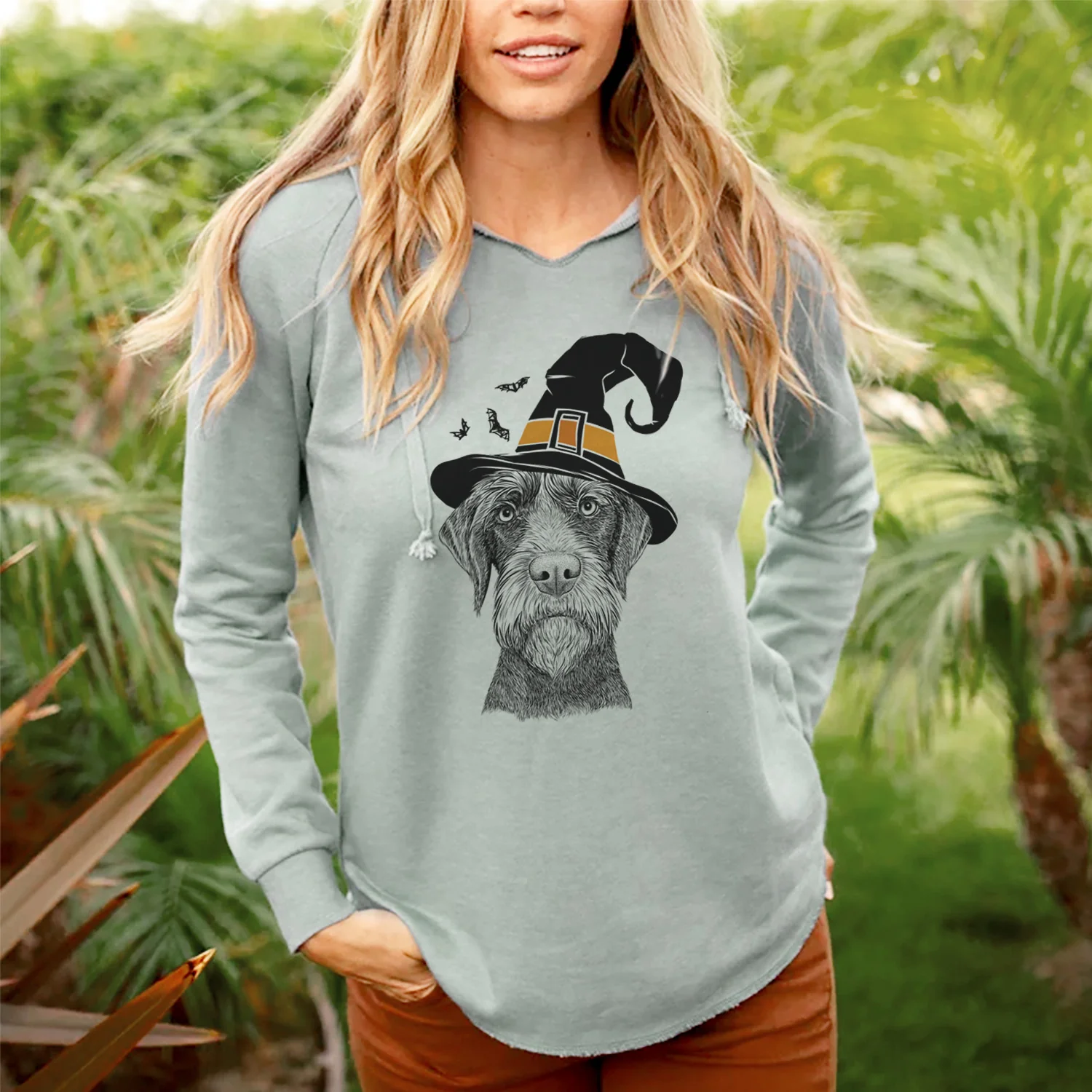 Witch Oakley the Pudelpointer - Cali Wave Hooded Sweatshirt - Image 3