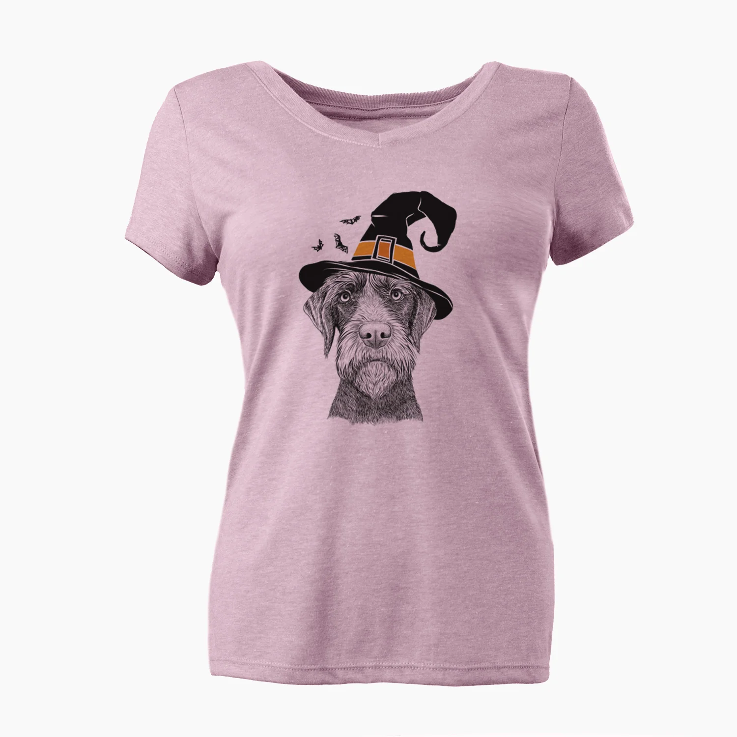 Witch Oakley the Pudelpointer - Women's Perfect V-neck Shirt - Image 6