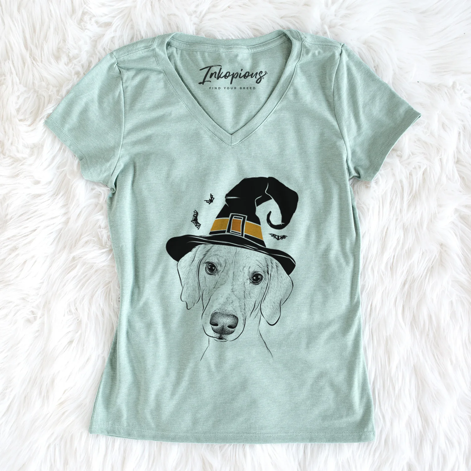 Witch Stanley the Foxhound - Women's Perfect V-neck Shirt - Image 5