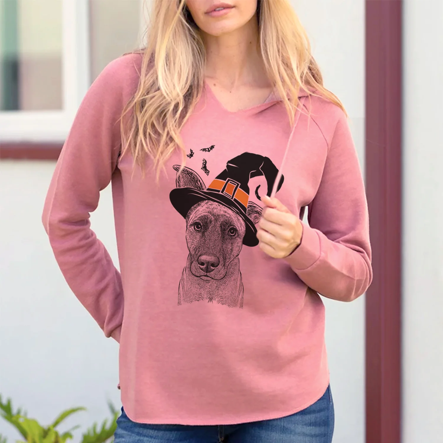 Witch Zoey the Mixed Breed - Cali Wave Hooded Sweatshirt - Image 2