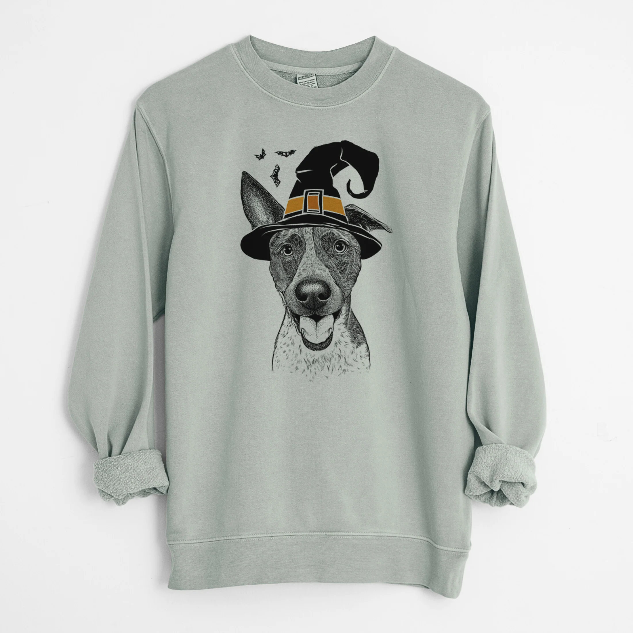 Witch Amigo the Heeler Mix - Unisex Pigment Dyed Crew Sweatshirt - Image 6