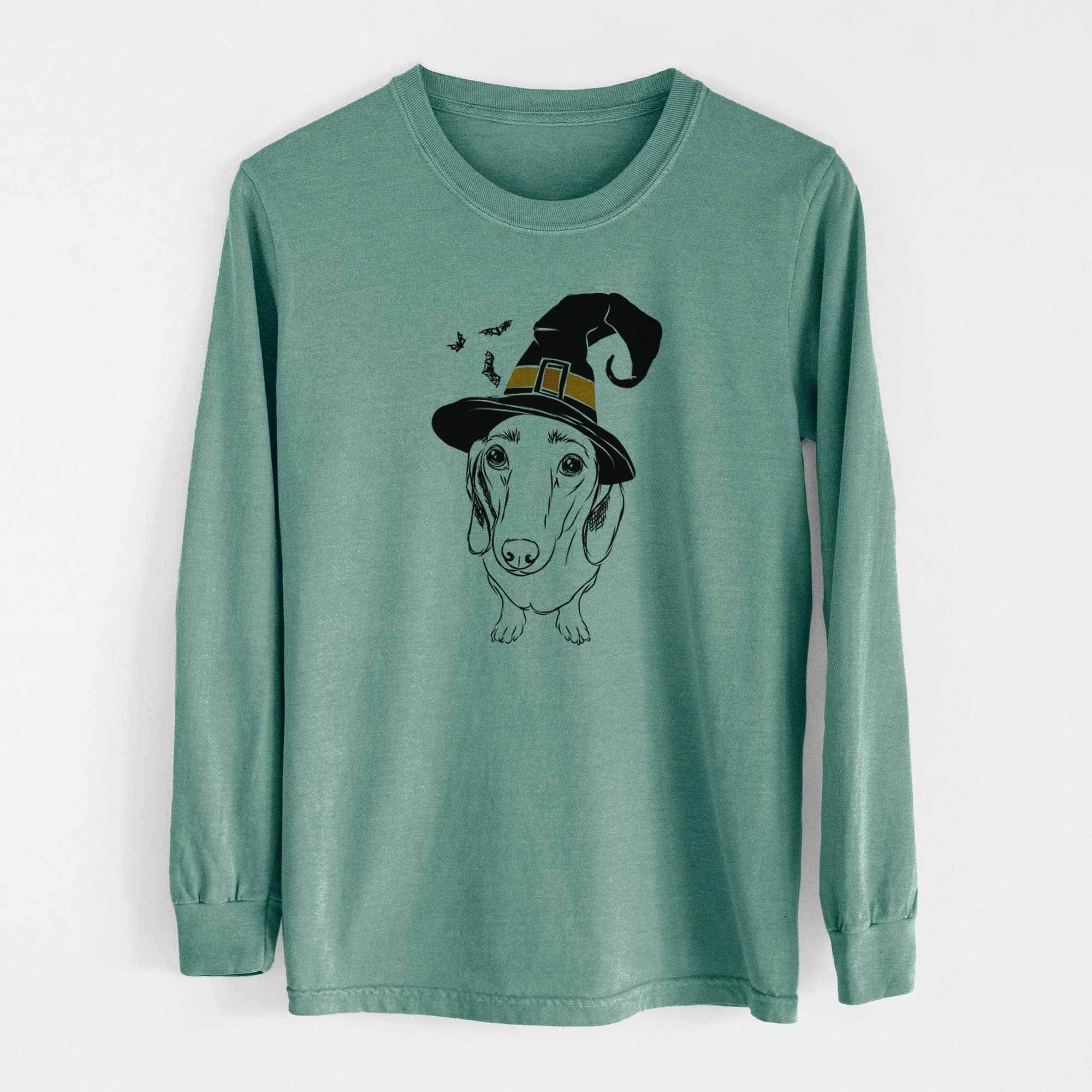 Witch Annabelle the Dachshund - Men's Heavyweight 100% Cotton Long Sleeve - Image 13