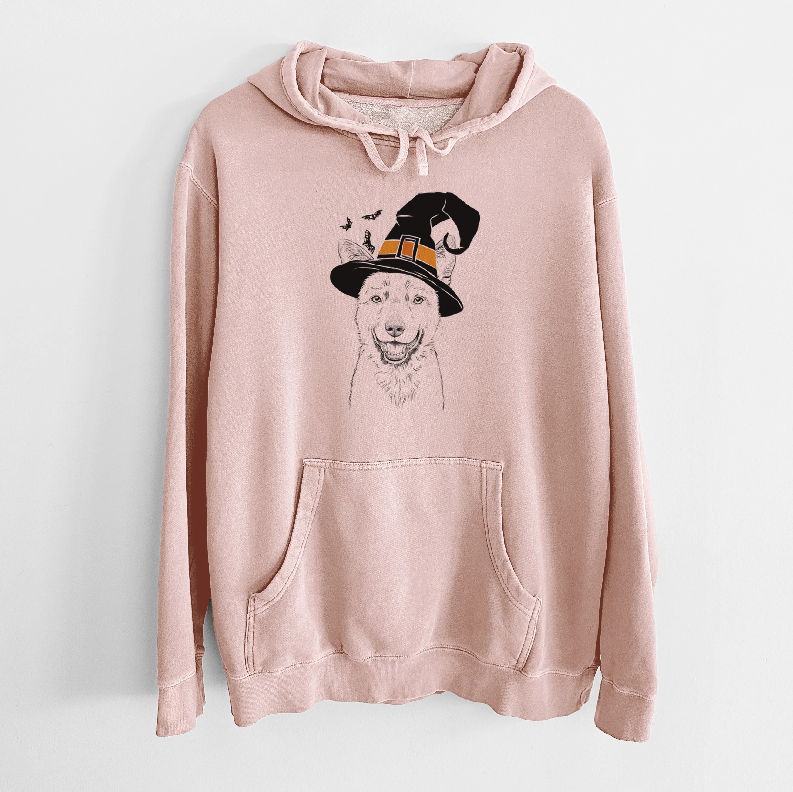 Witch Arden the Australian Kelpie - Unisex Pigment Dyed Hoodie - Image 5