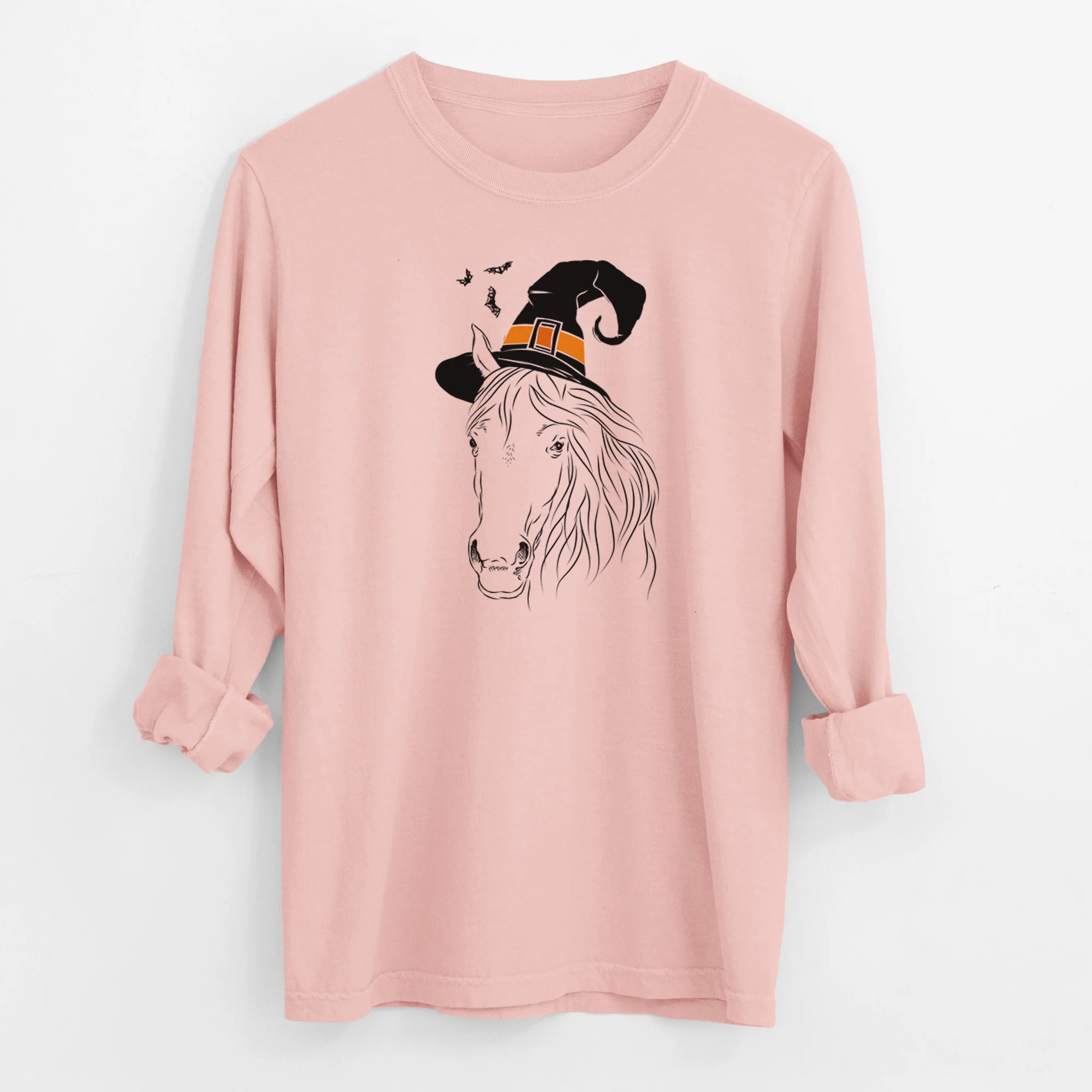 Witch Aria the Horse - Men's Heavyweight 100% Cotton Long Sleeve - Image 12