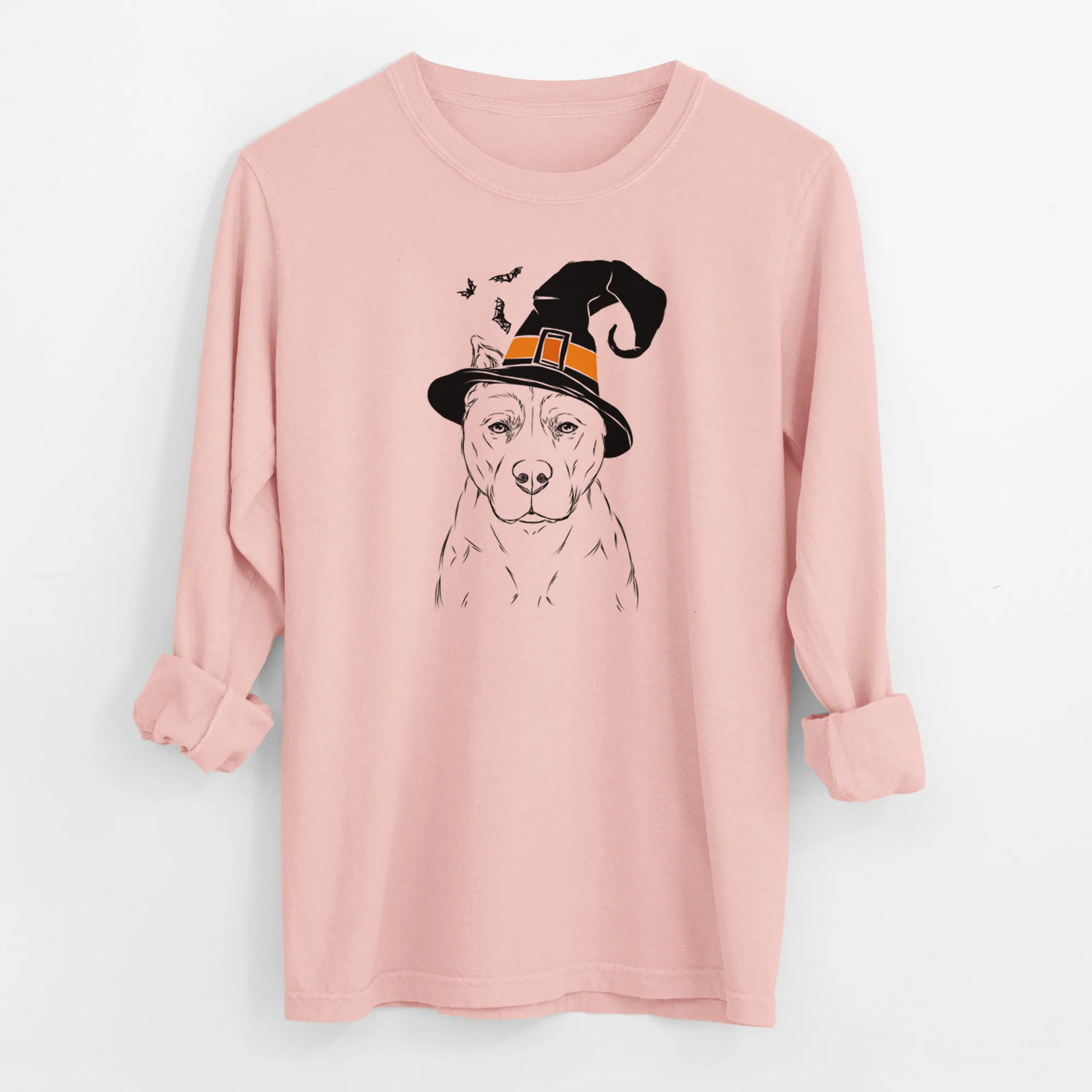 Witch Bane the Pitbull Mix - Men's Heavyweight 100% Cotton Long Sleeve - Image 12