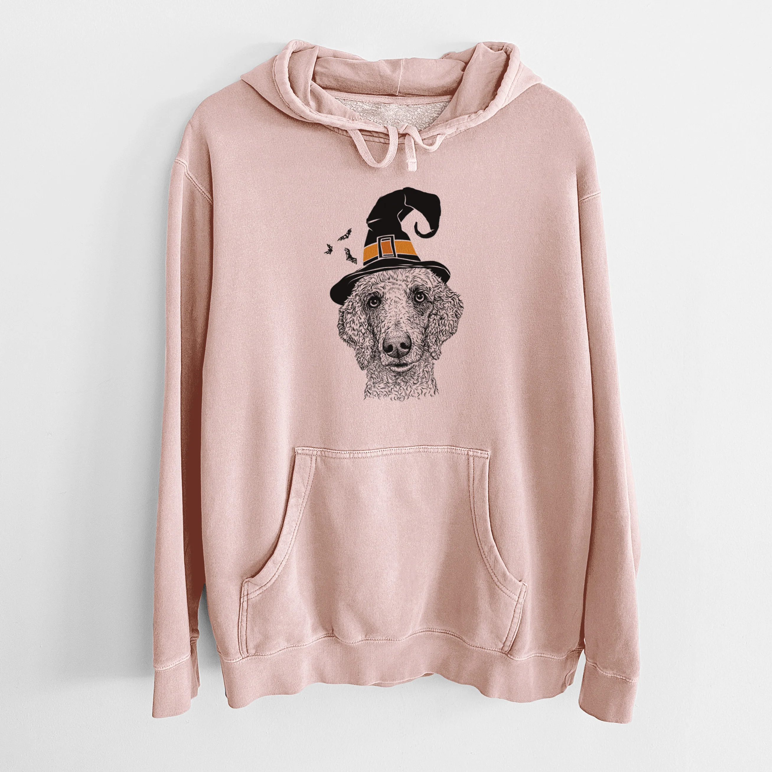 Witch Blossom the Poodle - Unisex Pigment Dyed Hoodie - Image 5