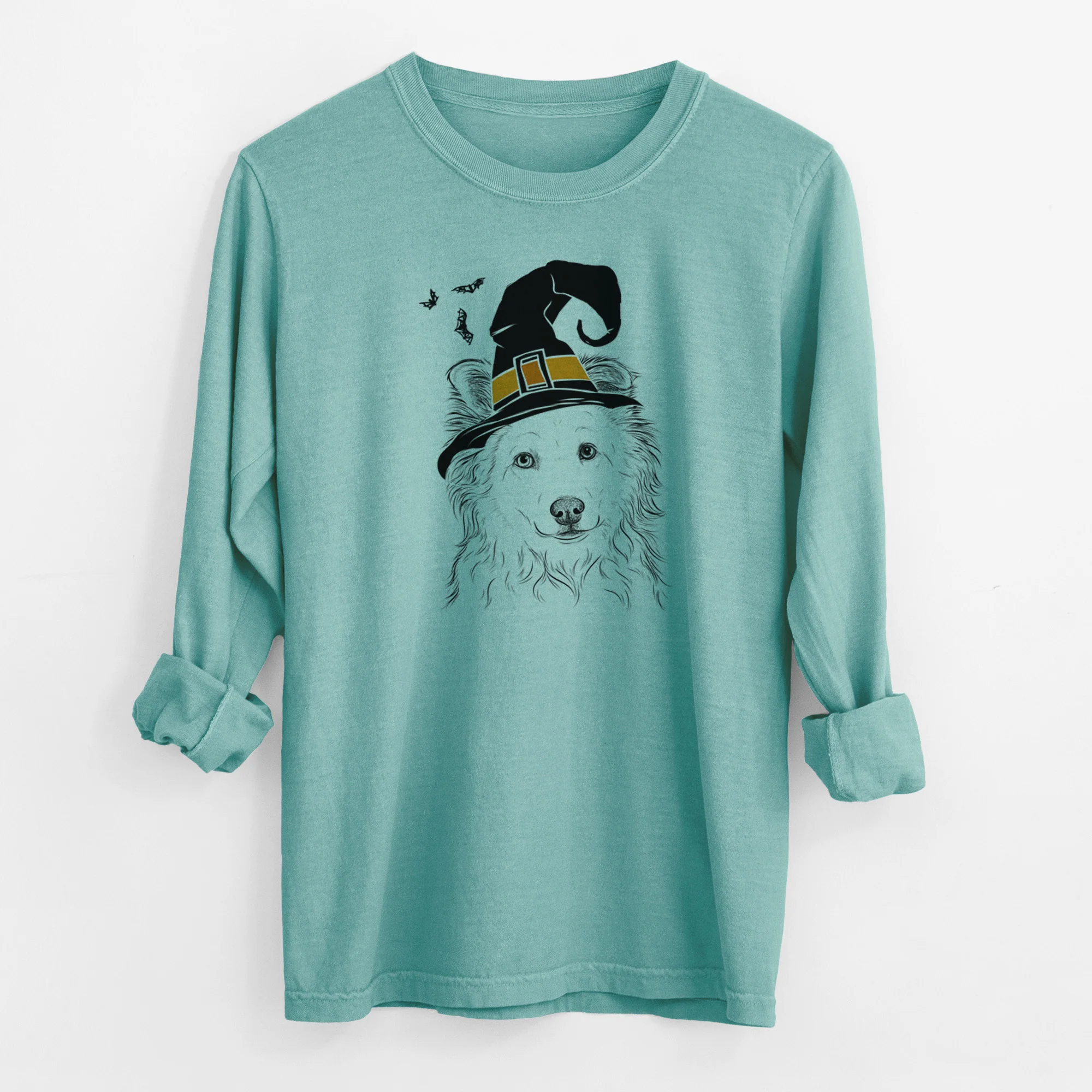 Witch Bonsai the Mixed Breed - Men's Heavyweight 100% Cotton Long Sleeve - Image 9