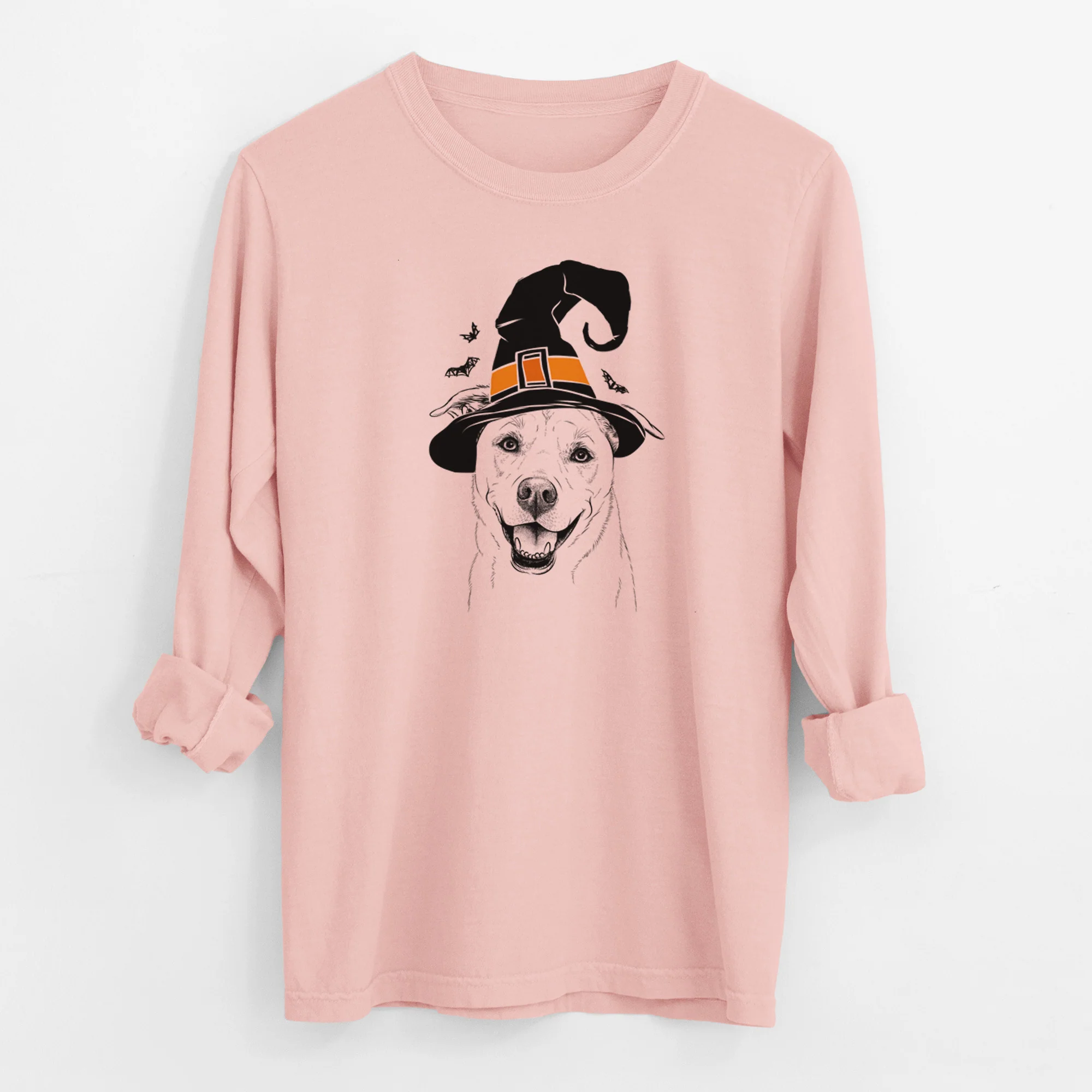 Witch Carl the Mixed Breed - Men's Heavyweight 100% Cotton Long Sleeve - Image 11