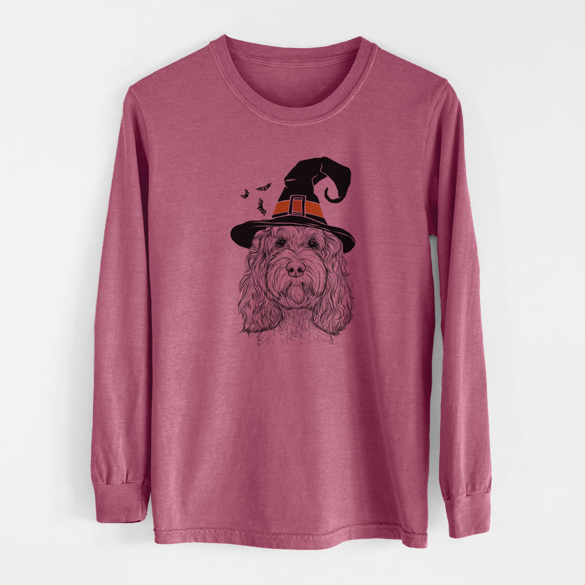 Witch Chloe the Cockapoo - Men's Heavyweight 100% Cotton Long Sleeve - Image 11