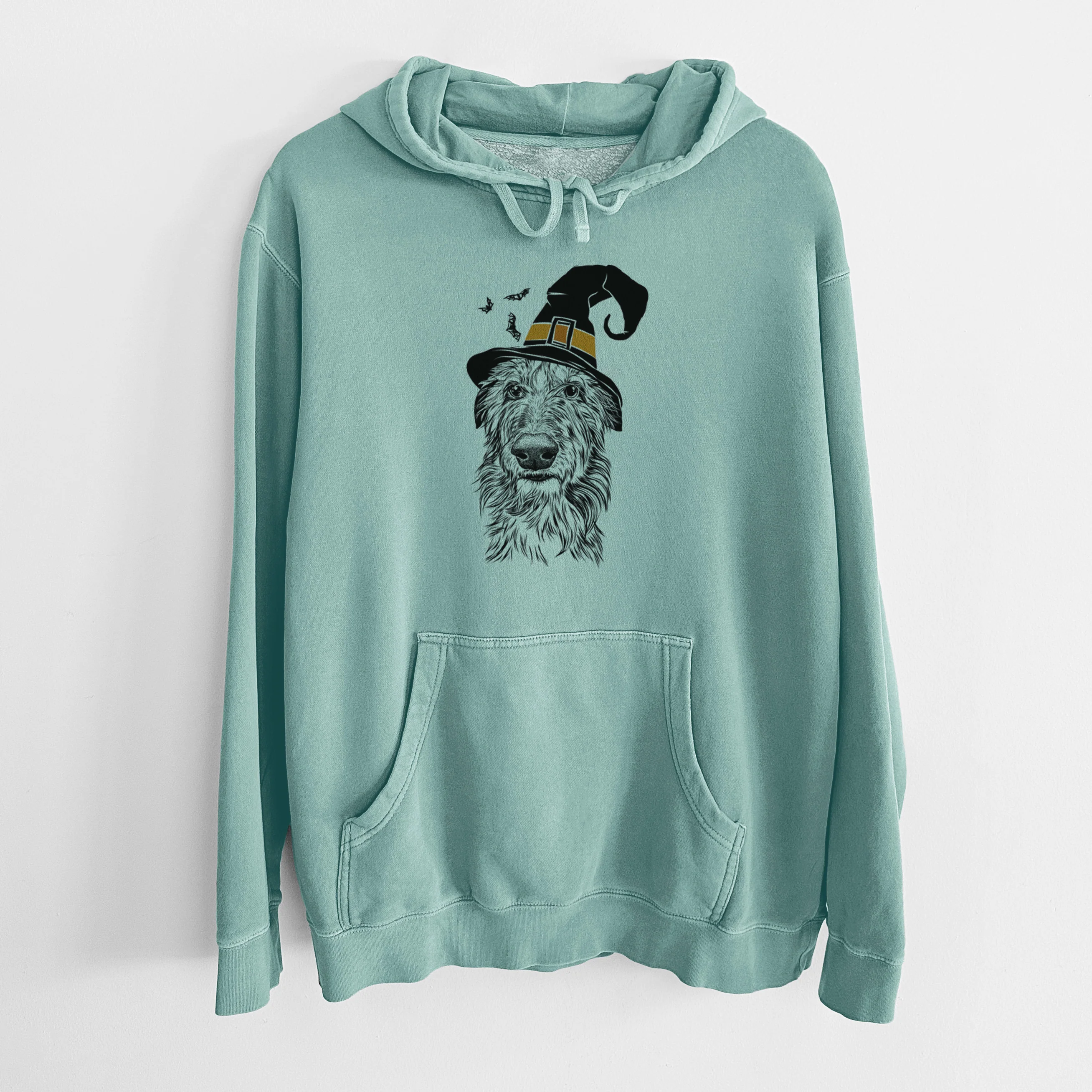 Witch Cleod the Scottish Deerhound - Unisex Pigment Dyed Hoodie - Image 8