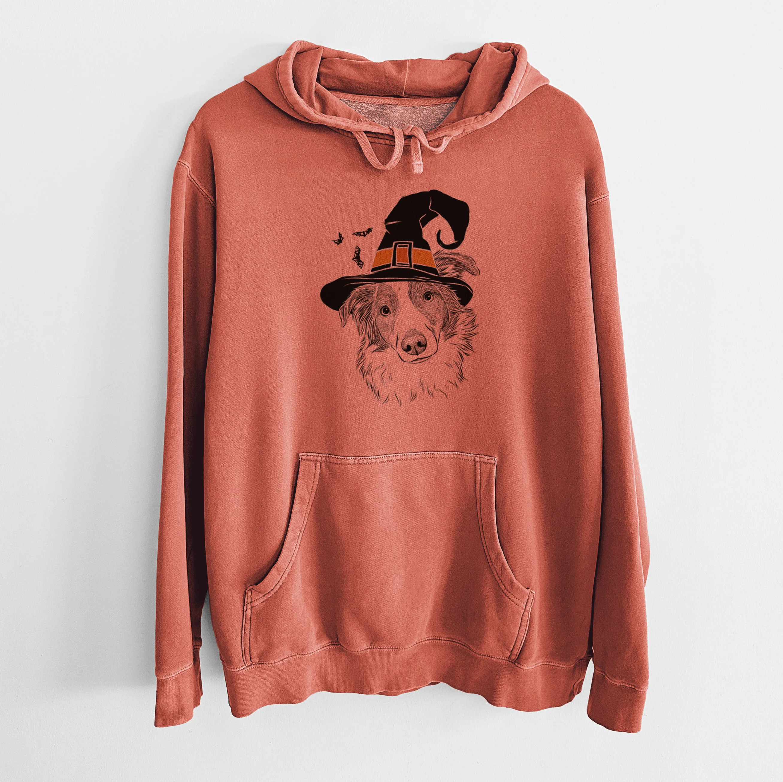 Witch Cyclone the Australian Shepherd - Unisex Pigment Dyed Hoodie - Image 7
