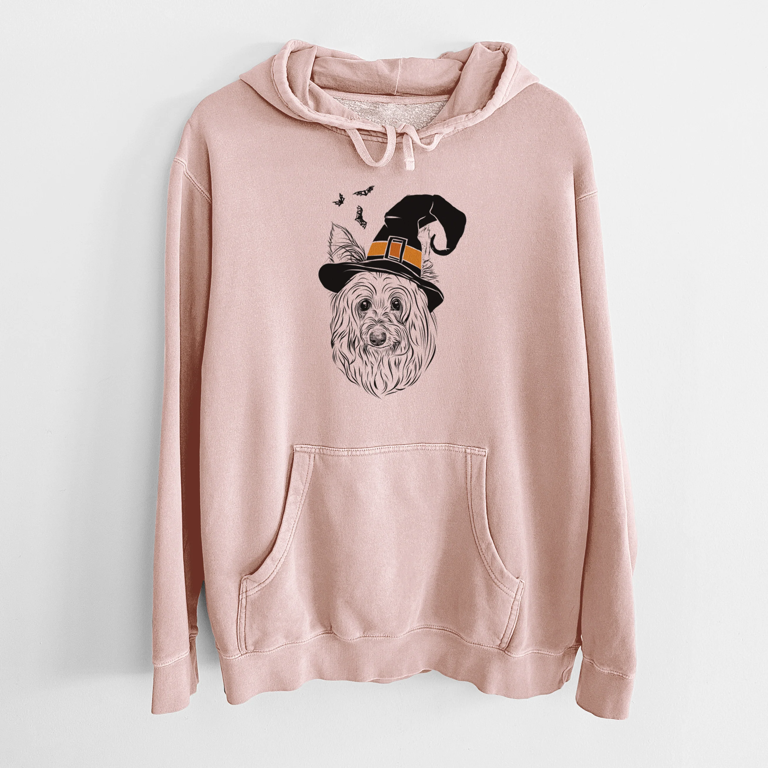 Witch Daisy May the Silky Terrier - Unisex Pigment Dyed Hoodie - Image 5