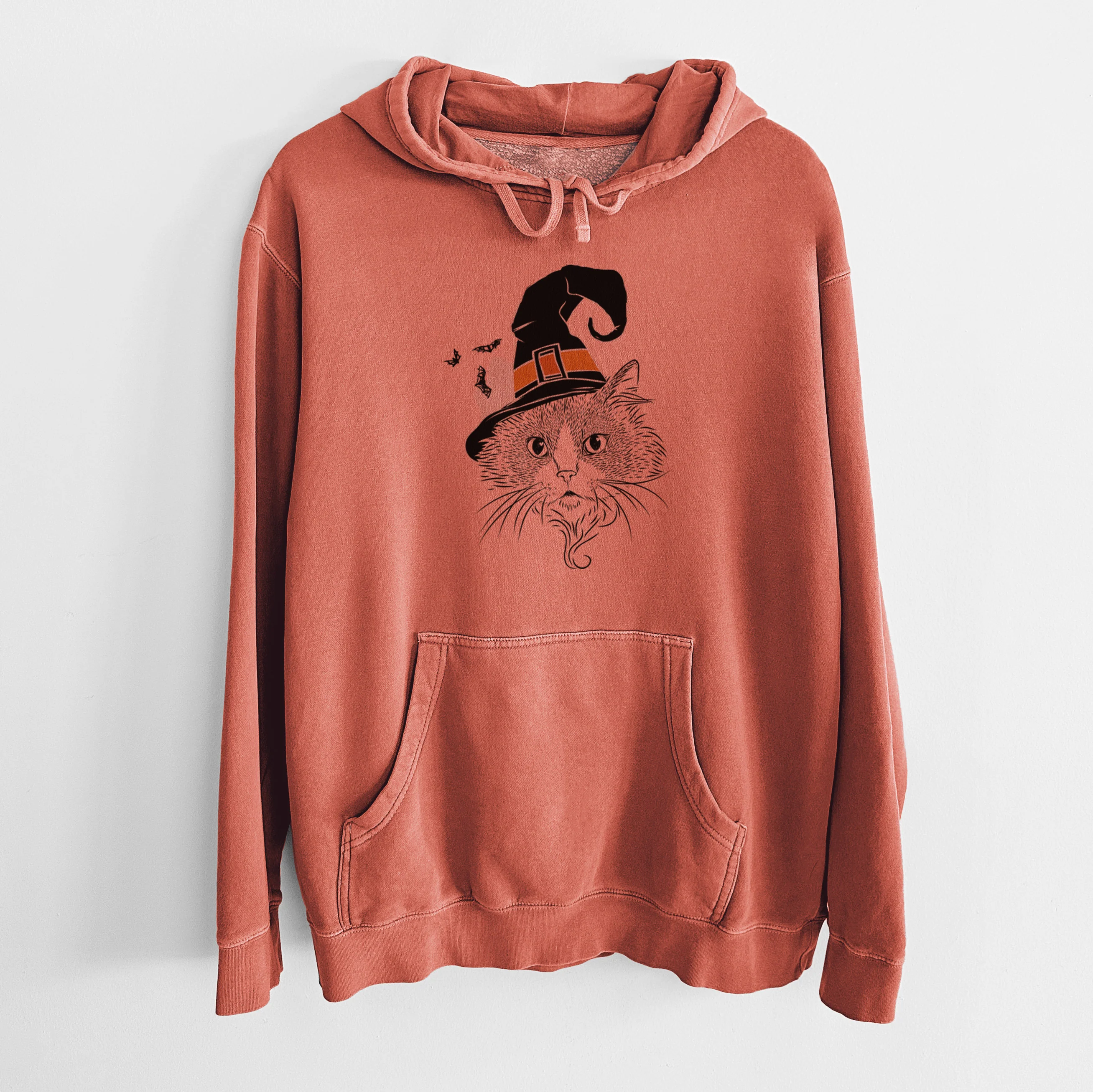 Witch Daniel the Ragdoll Cat - Unisex Pigment Dyed Hoodie - Image 7