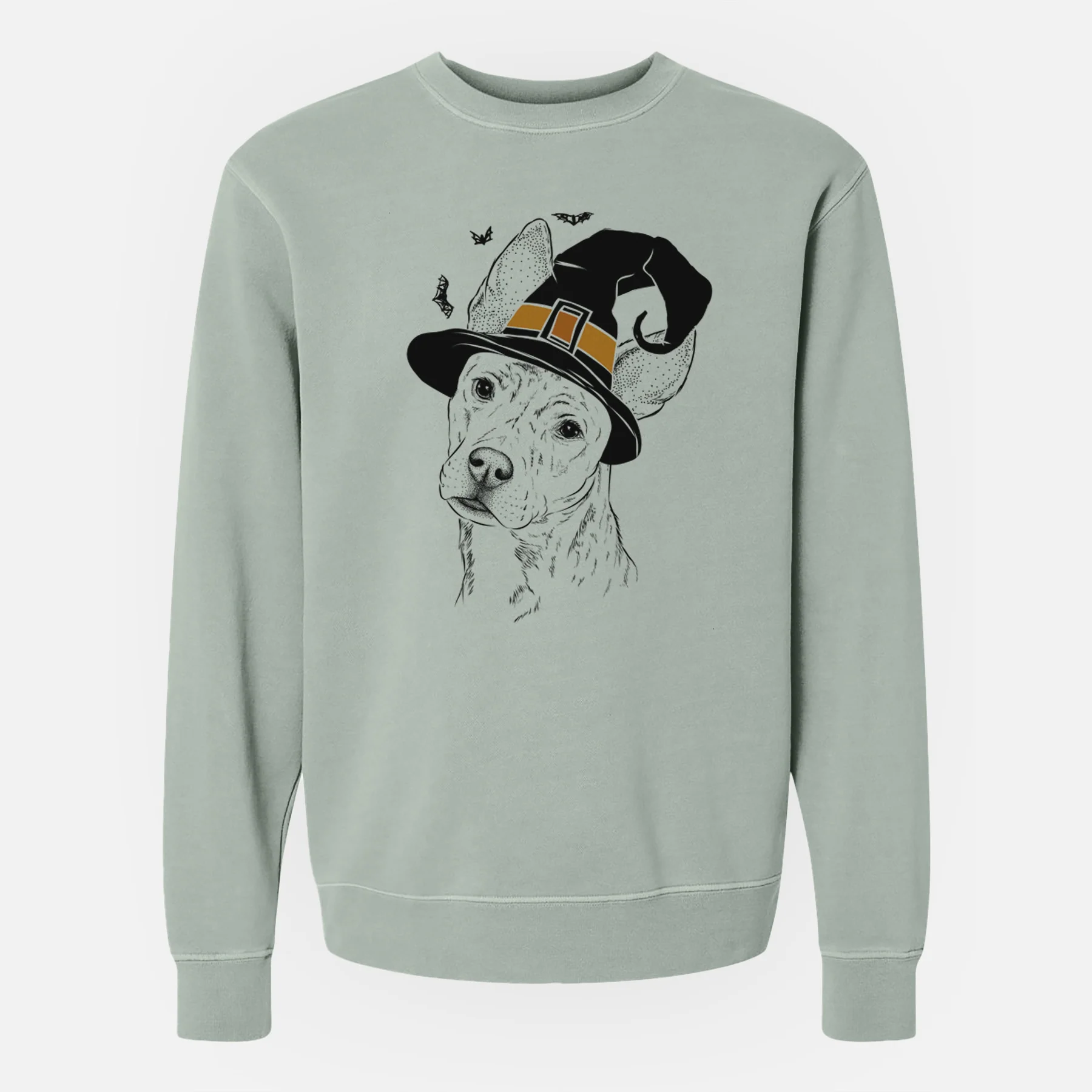Witch Diesel the Mixed Breed - Unisex Pigment Dyed Crew Sweatshirt - Image 4