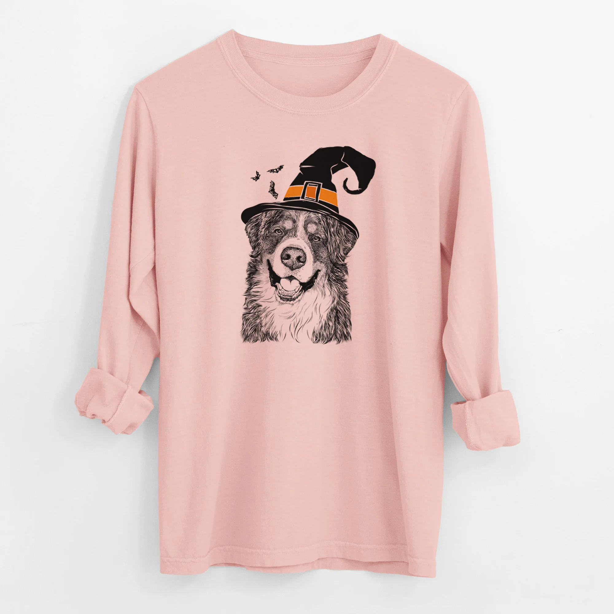 Witch Eiger the Bernese Mountain Dog - Men's Heavyweight 100% Cotton Long Sleeve - Image 12