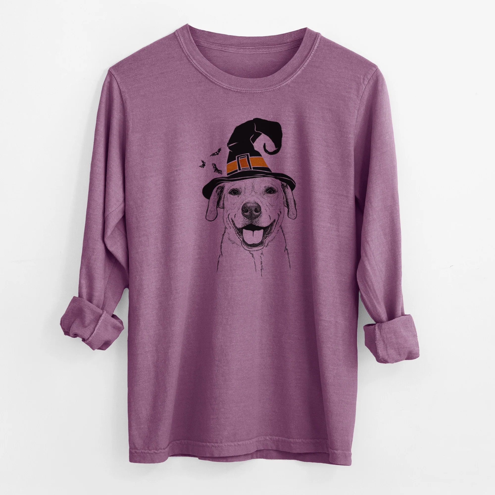 Witch Ernie the Mixed Breed - Men's Heavyweight 100% Cotton Long Sleeve - Image 10