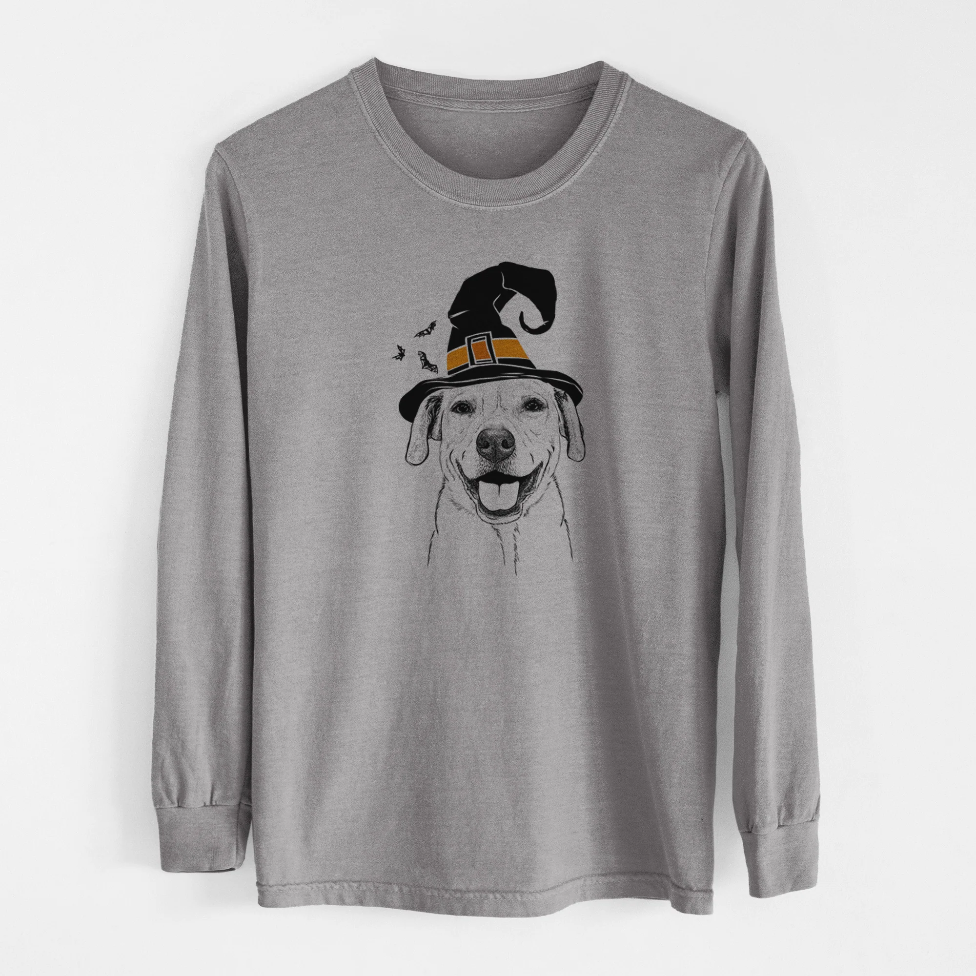 Witch Ernie the Mixed Breed - Men's Heavyweight 100% Cotton Long Sleeve - Image 7