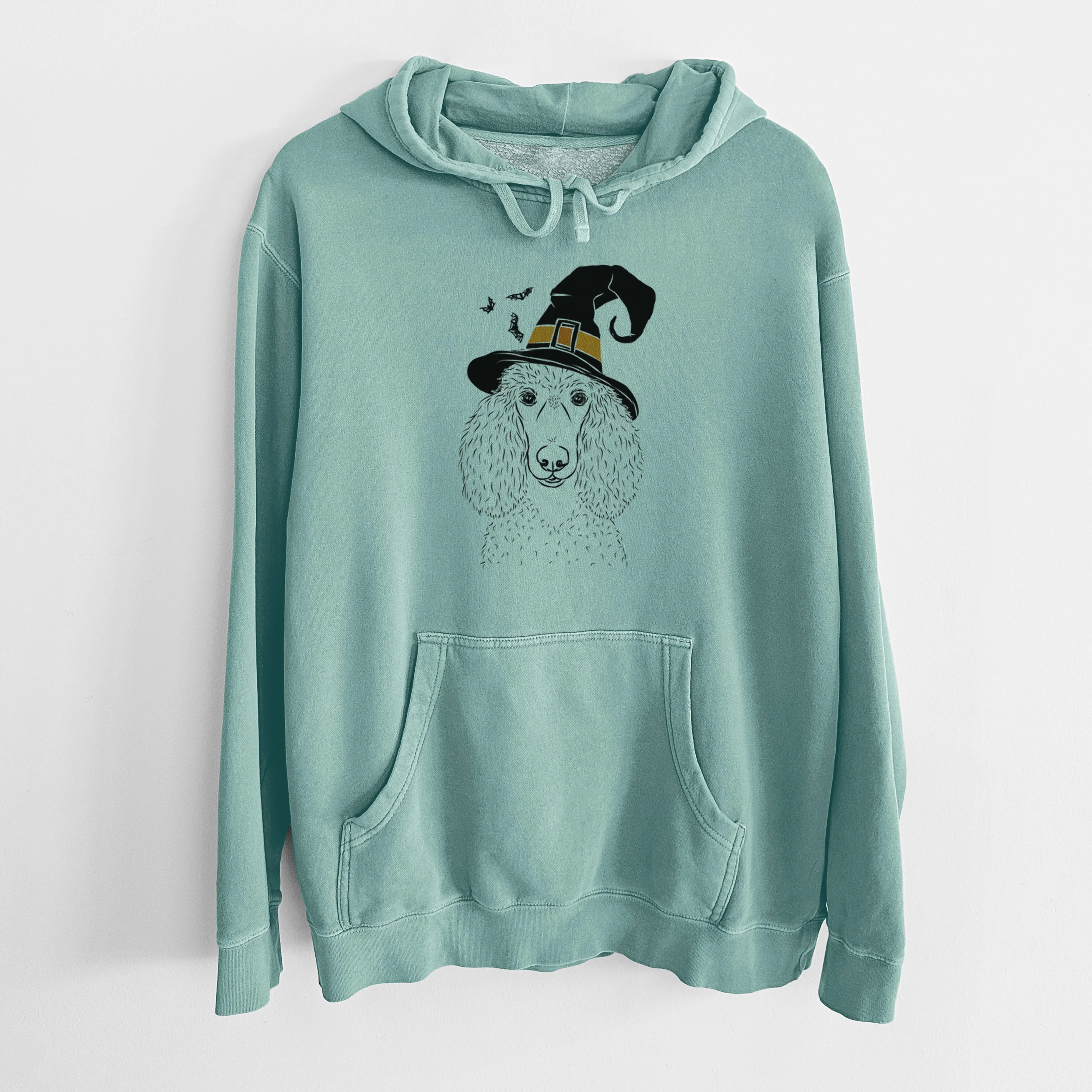 Witch Giovanni the Poodle - Unisex Pigment Dyed Hoodie - Image 8
