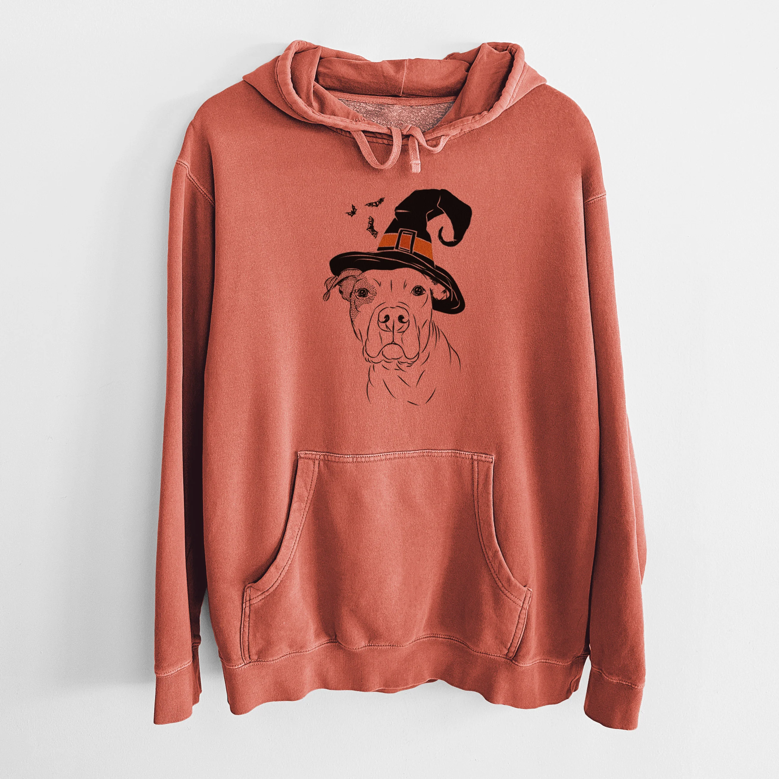 Witch Gummy the Pitbull - Unisex Pigment Dyed Hoodie - Image 7