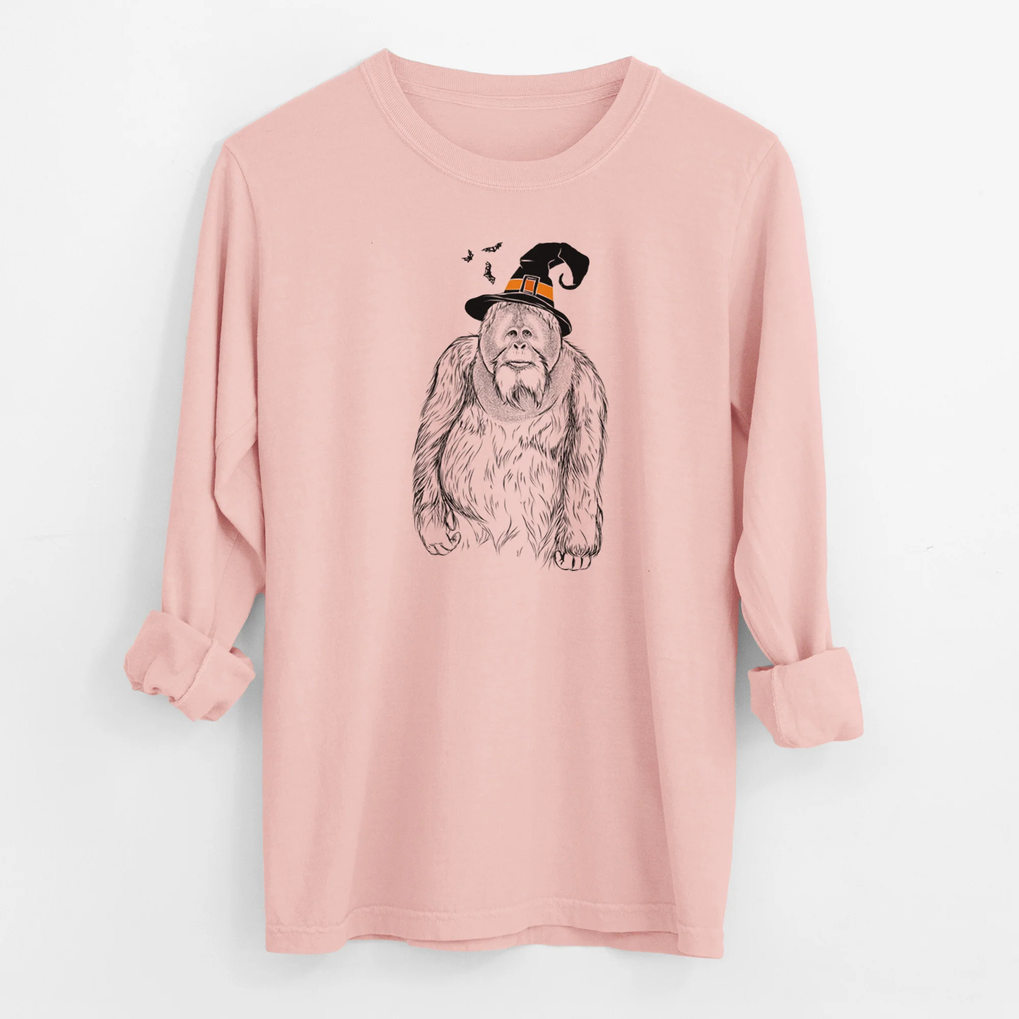 Witch Horace the Male Orangutan - Men's Heavyweight 100% Cotton Long Sleeve - Image 12
