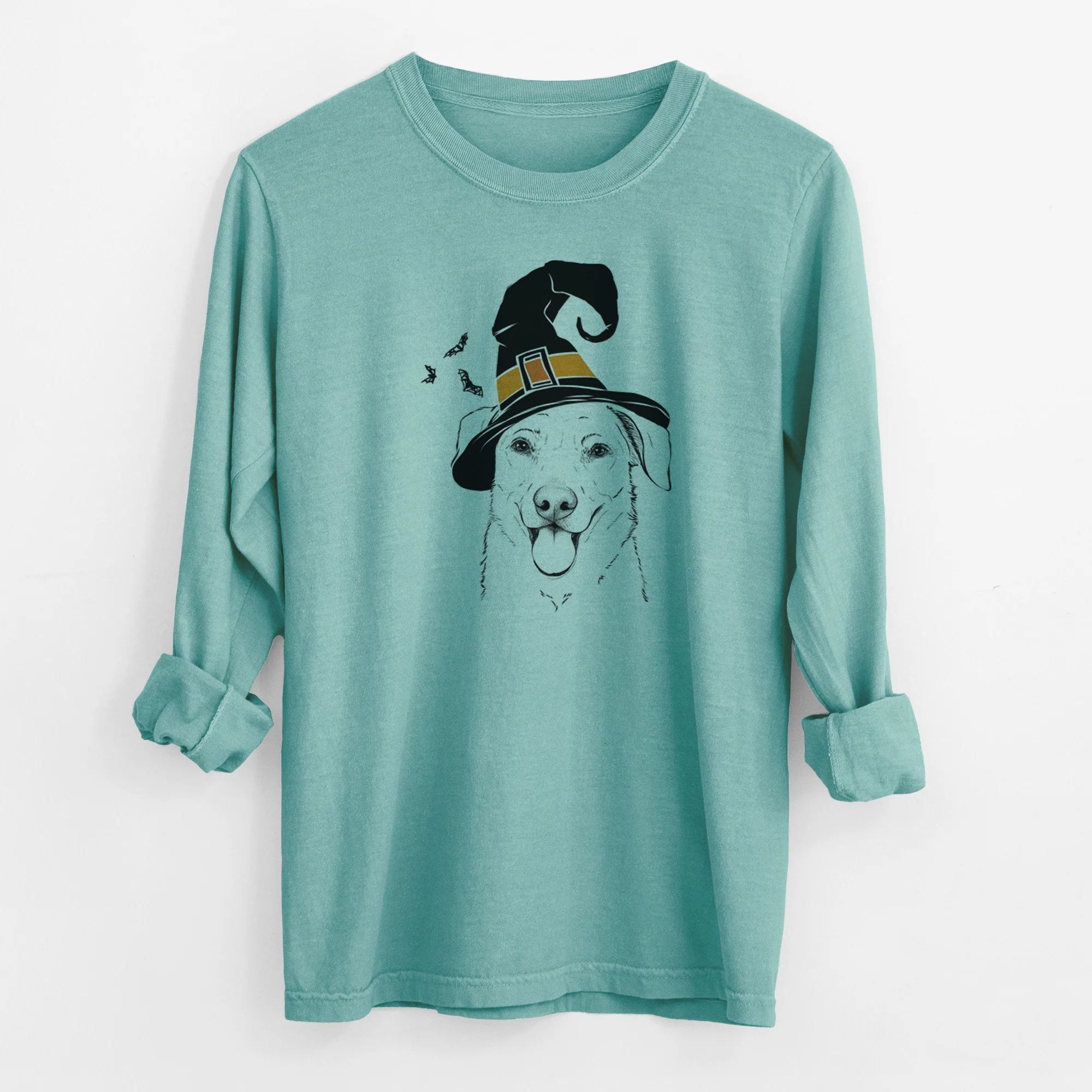 Witch Hudson the Shepherd - Men's Heavyweight 100% Cotton Long Sleeve - Image 9