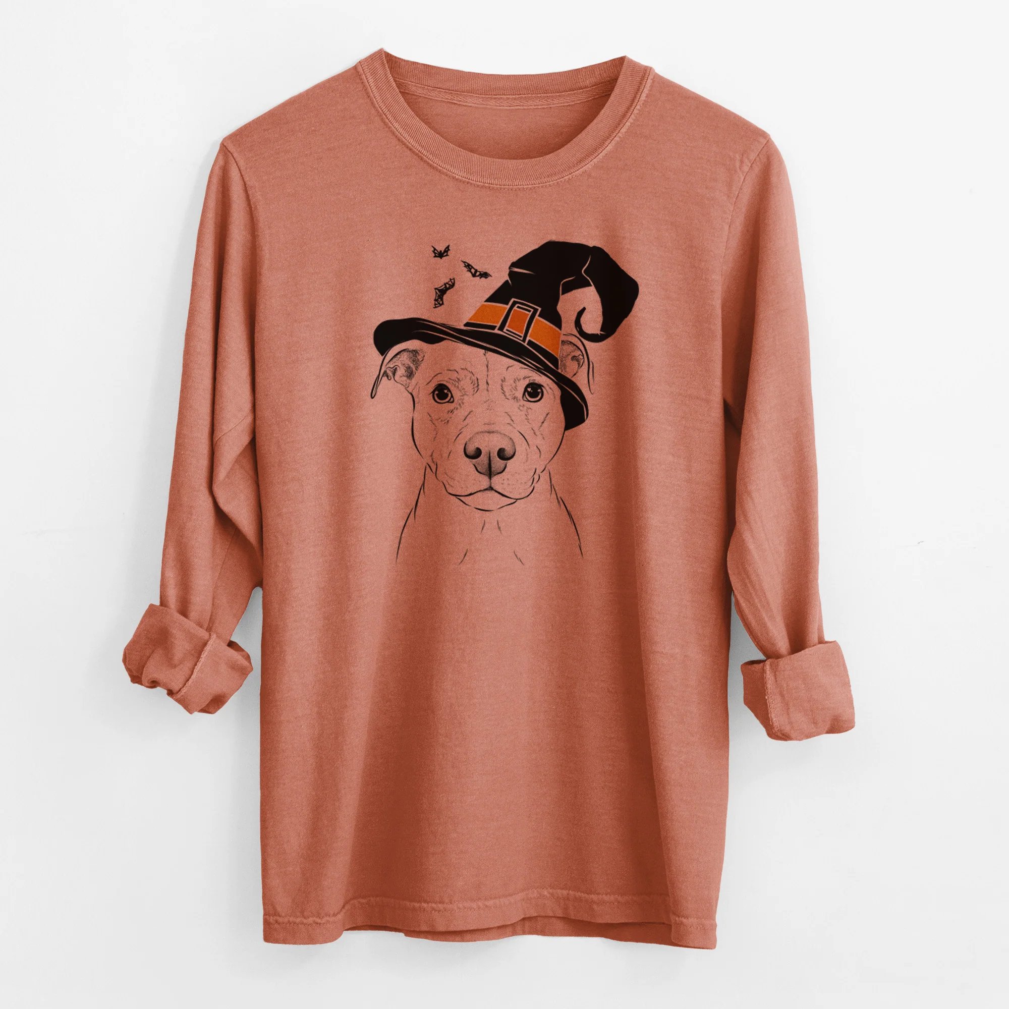 Witch Khaleesi the Pitbull - Men's Heavyweight 100% Cotton Long Sleeve